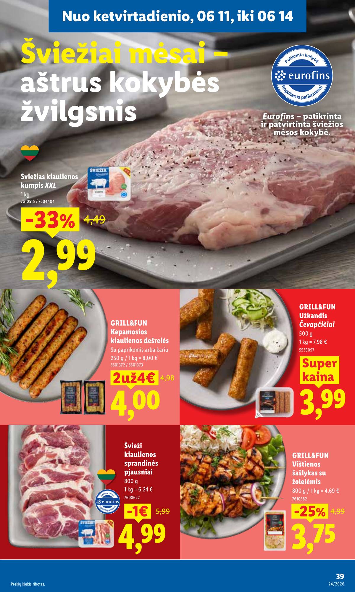 Lidl - LIDL SAVAITĖS Maisto prekių akcijų leidinys 37 puslapis