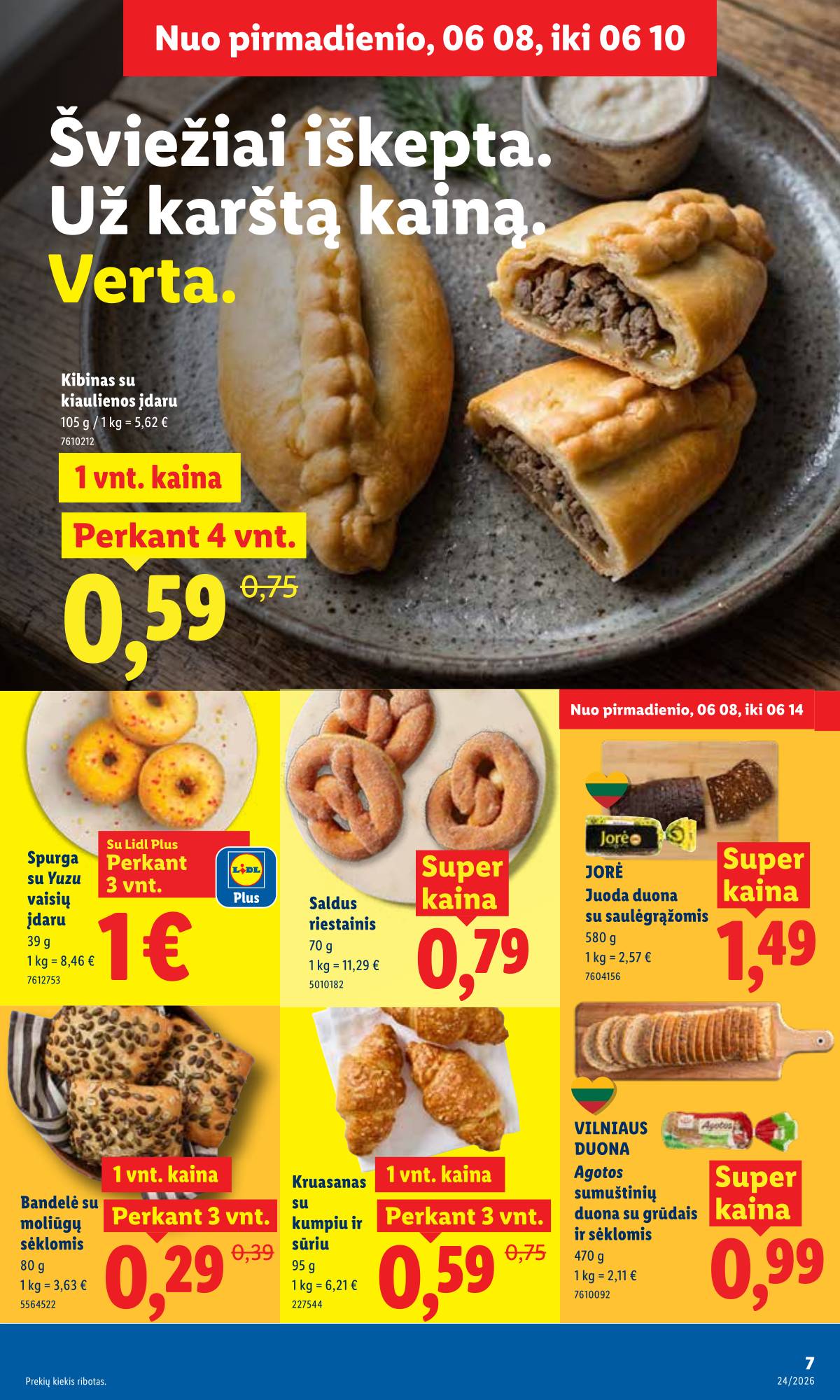 Lidl - LIDL SAVAITĖS Maisto prekių akcijų leidinys 7 puslapis
