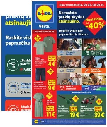 Lidl - LIDL Ne maisto prekių akcijų leidinys 2026-06-08 – 2026-06-14