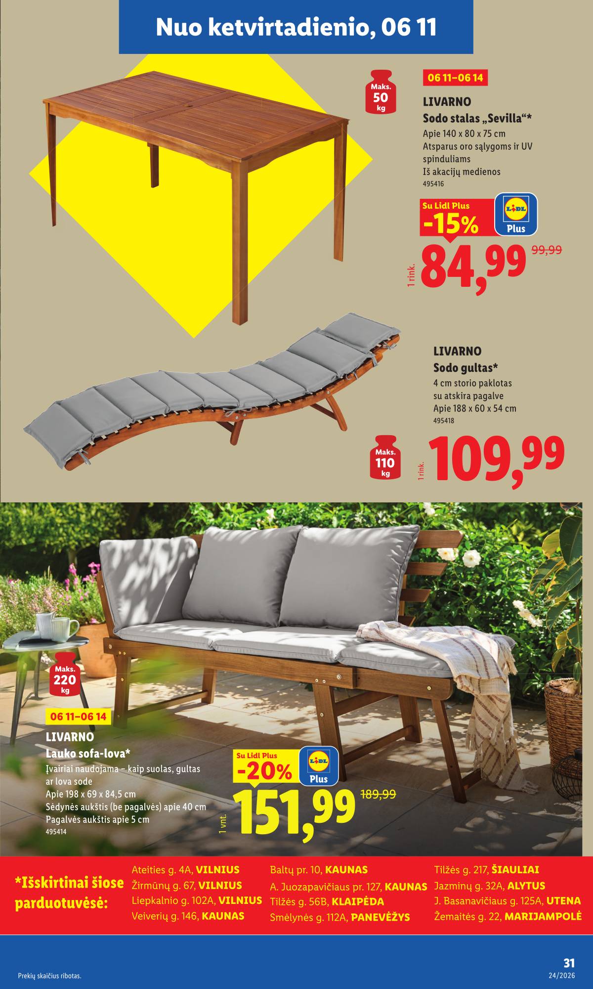 Lidl - LIDL Ne maisto prekių akcijų leidinys 31 puslapis