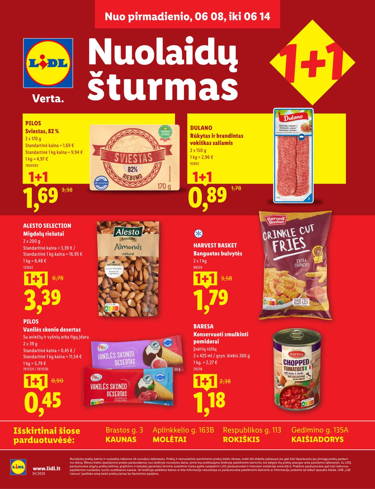 Lidl - Keturiose LIDL parduotuvėse! 1 puslapis