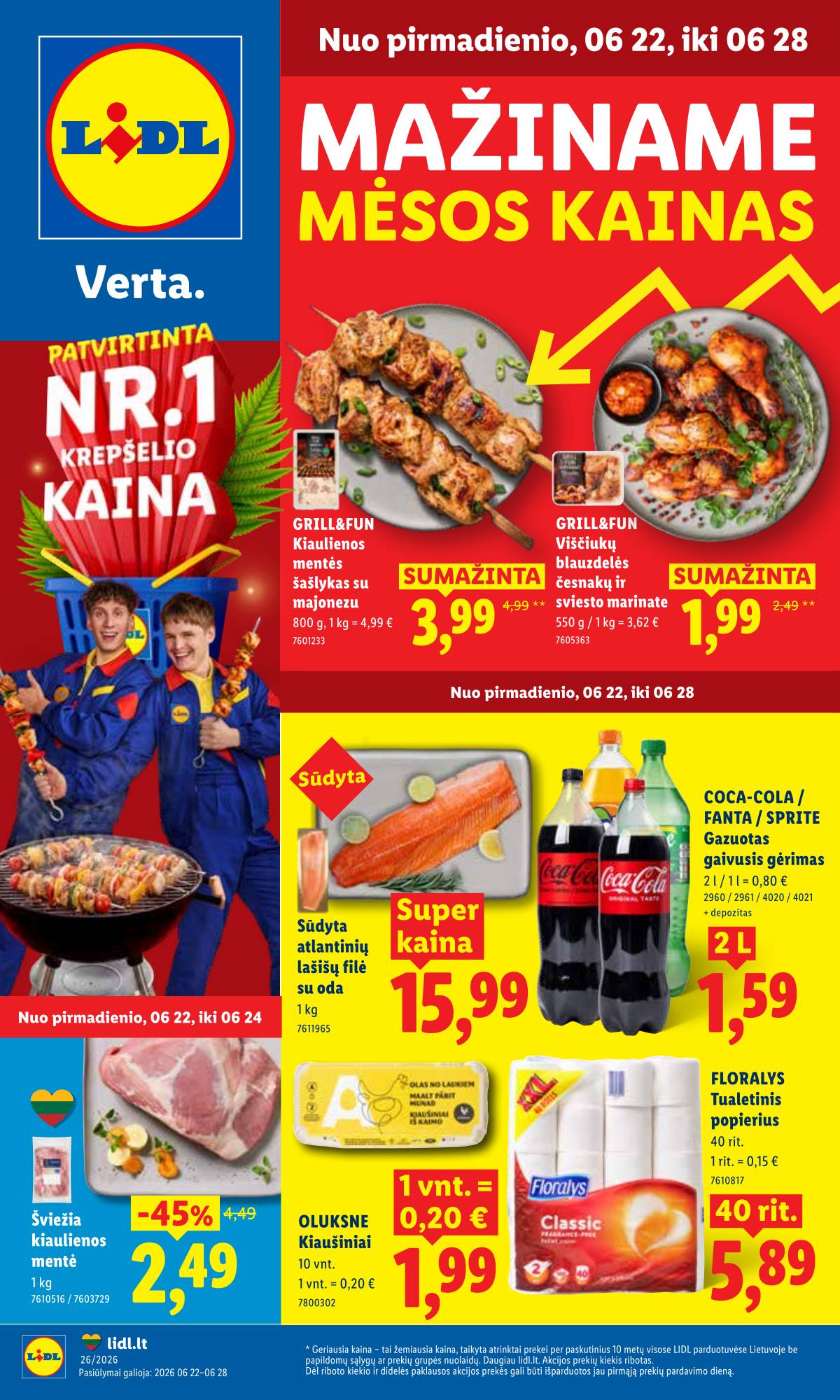 Lidl - LIDL SAVAITĖS Maisto prekių akcijų leidinys 1 puslapis