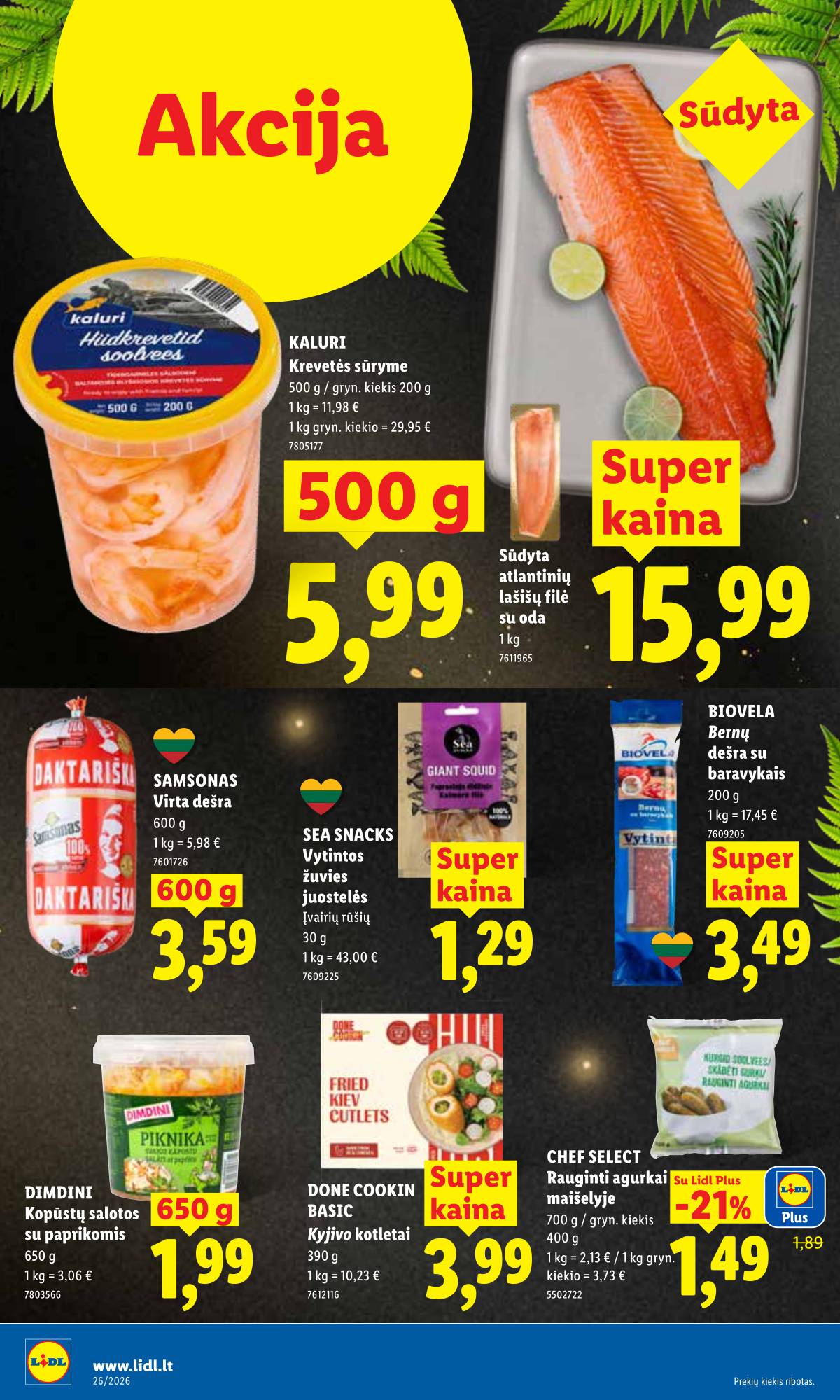 Lidl - LIDL SAVAITĖS Maisto prekių akcijų leidinys 12 puslapis