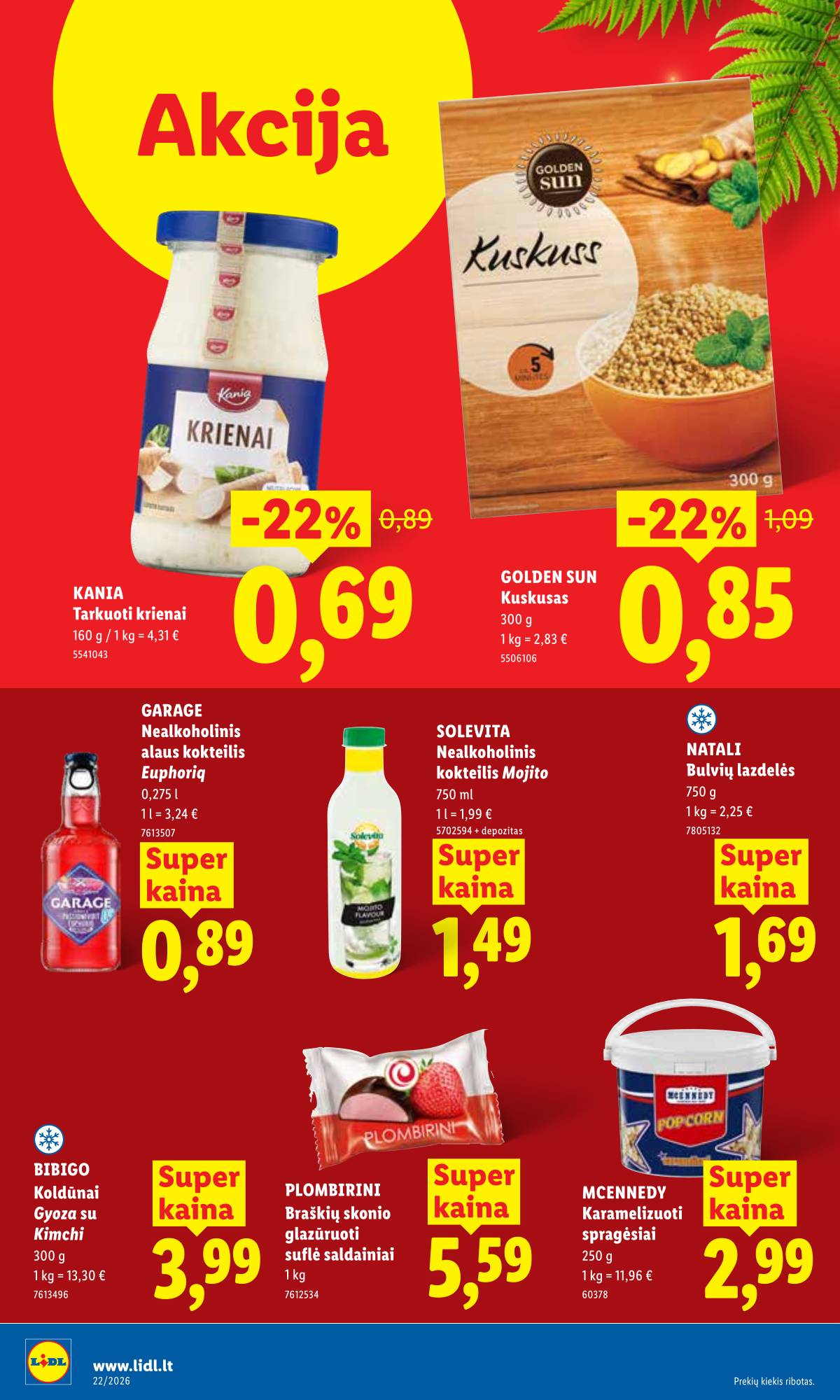 Lidl - LIDL SAVAITĖS Maisto prekių akcijų leidinys 22 puslapis