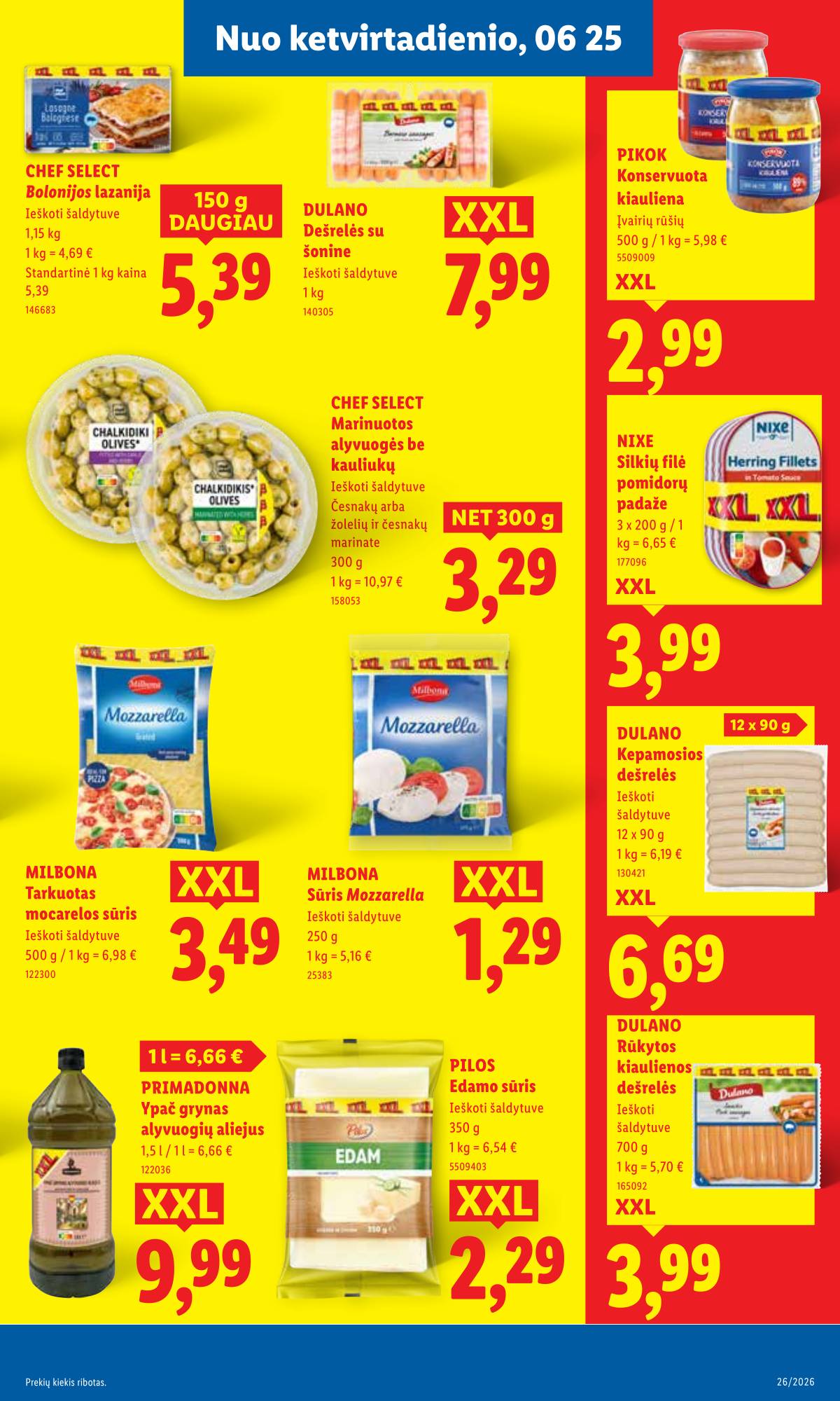 Lidl - LIDL SAVAITĖS Maisto prekių akcijų leidinys 25 puslapis