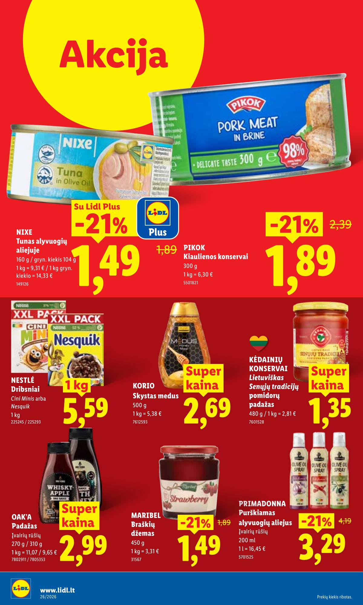 Lidl - LIDL SAVAITĖS Maisto prekių akcijų leidinys 30 puslapis