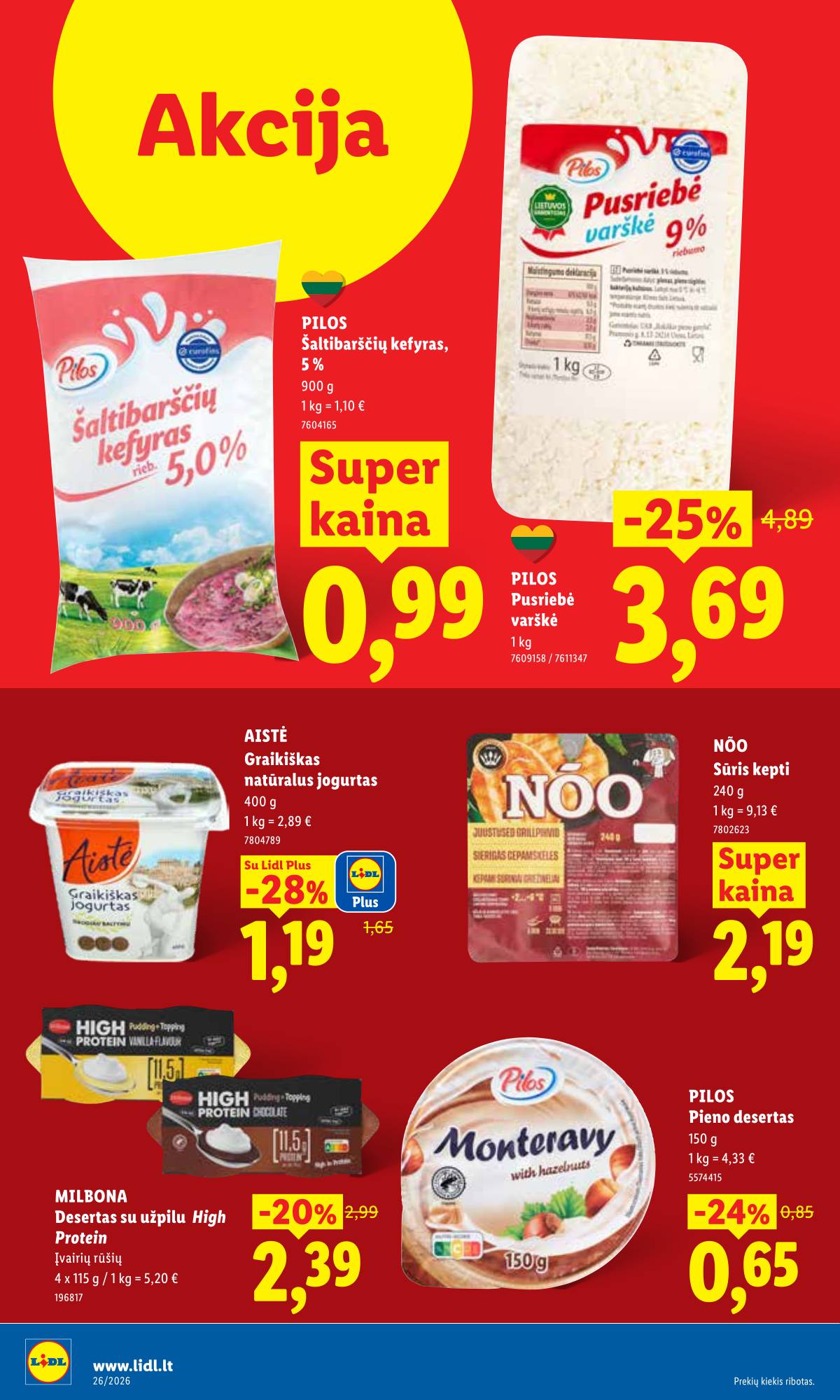 Lidl - LIDL SAVAITĖS Maisto prekių akcijų leidinys 32 puslapis