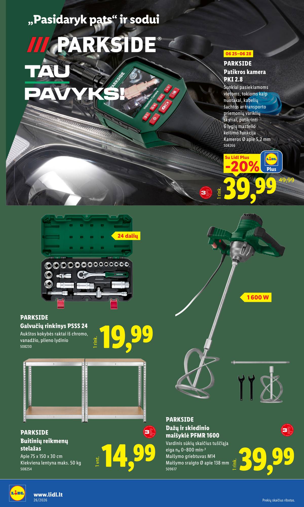 Lidl - LIDL Ne maisto prekių akcijų leidinys 14 puslapis