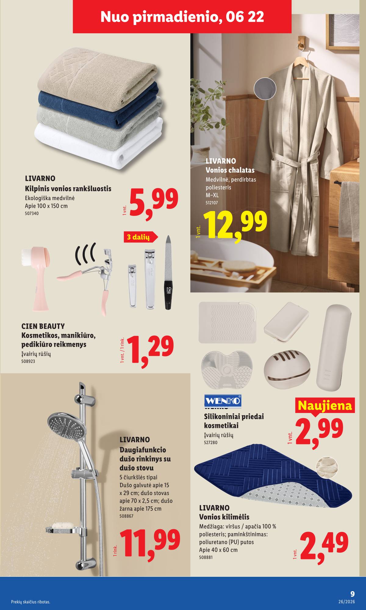 Lidl - LIDL Ne maisto prekių akcijų leidinys 9 puslapis