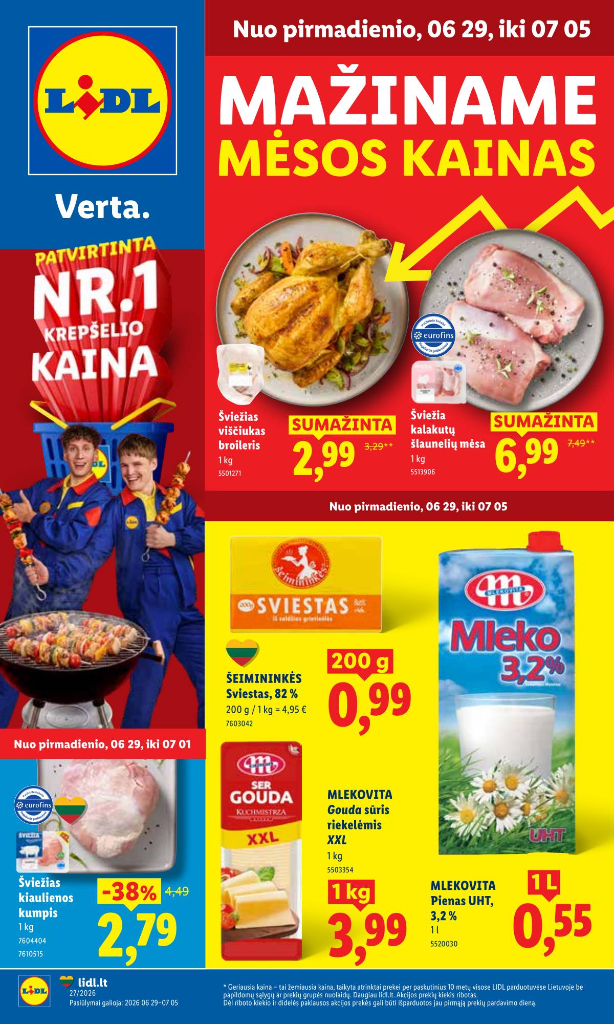 Lidl - LIDL SAVAITĖS Maisto prekių akcijų leidinys 1 puslapis