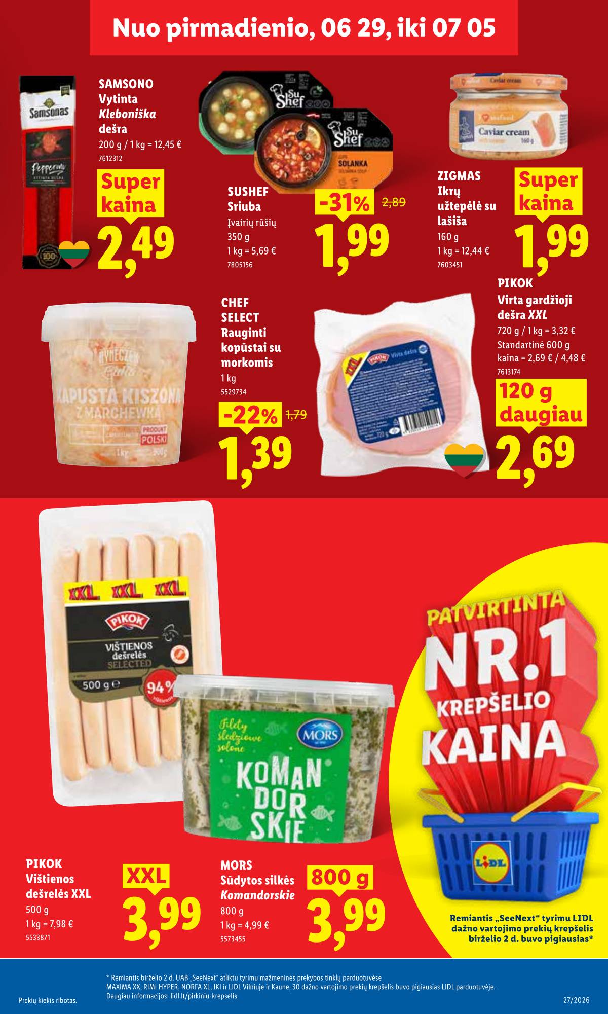 Lidl - LIDL SAVAITĖS Maisto prekių akcijų leidinys 11 puslapis
