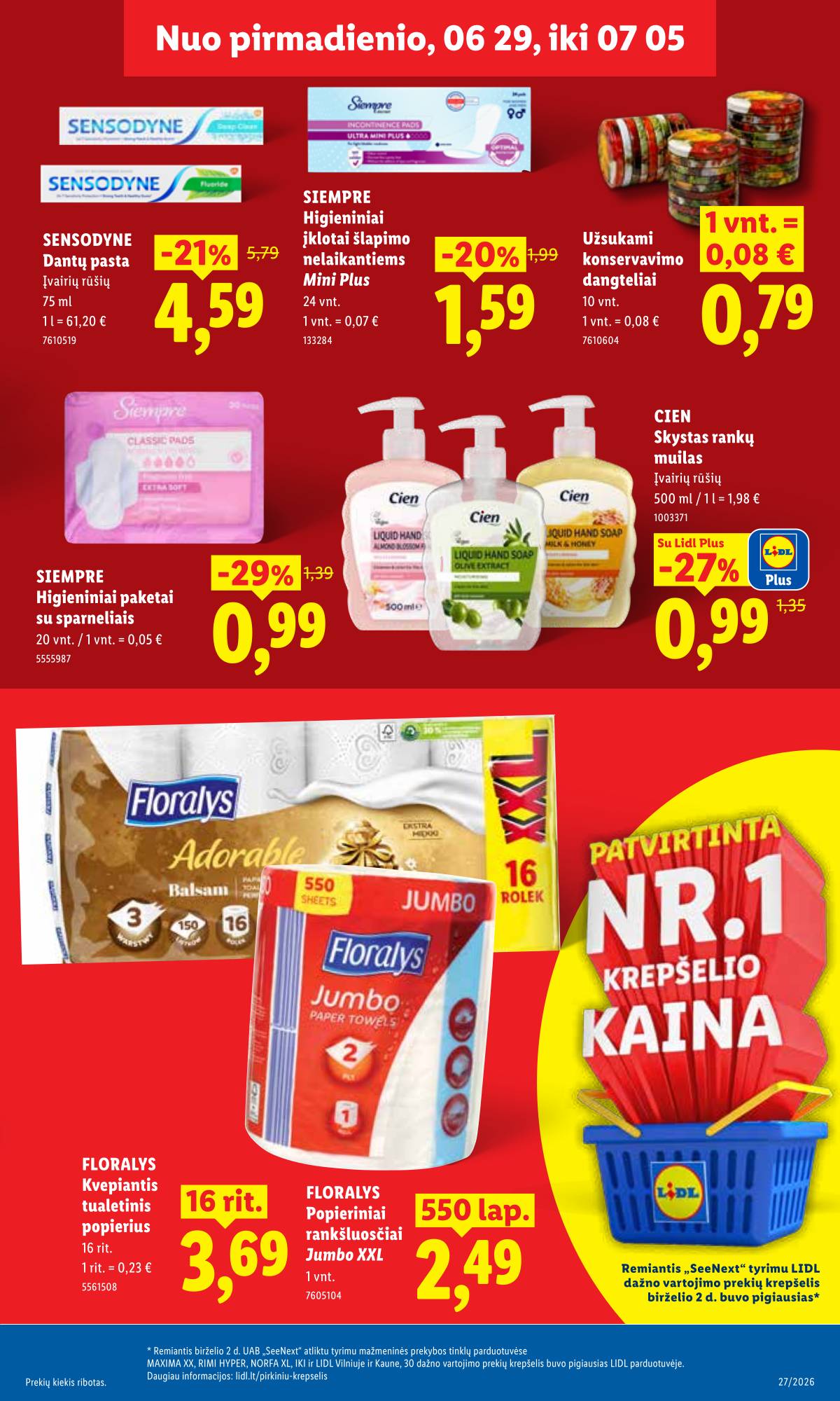 Lidl - LIDL SAVAITĖS Maisto prekių akcijų leidinys 27 puslapis