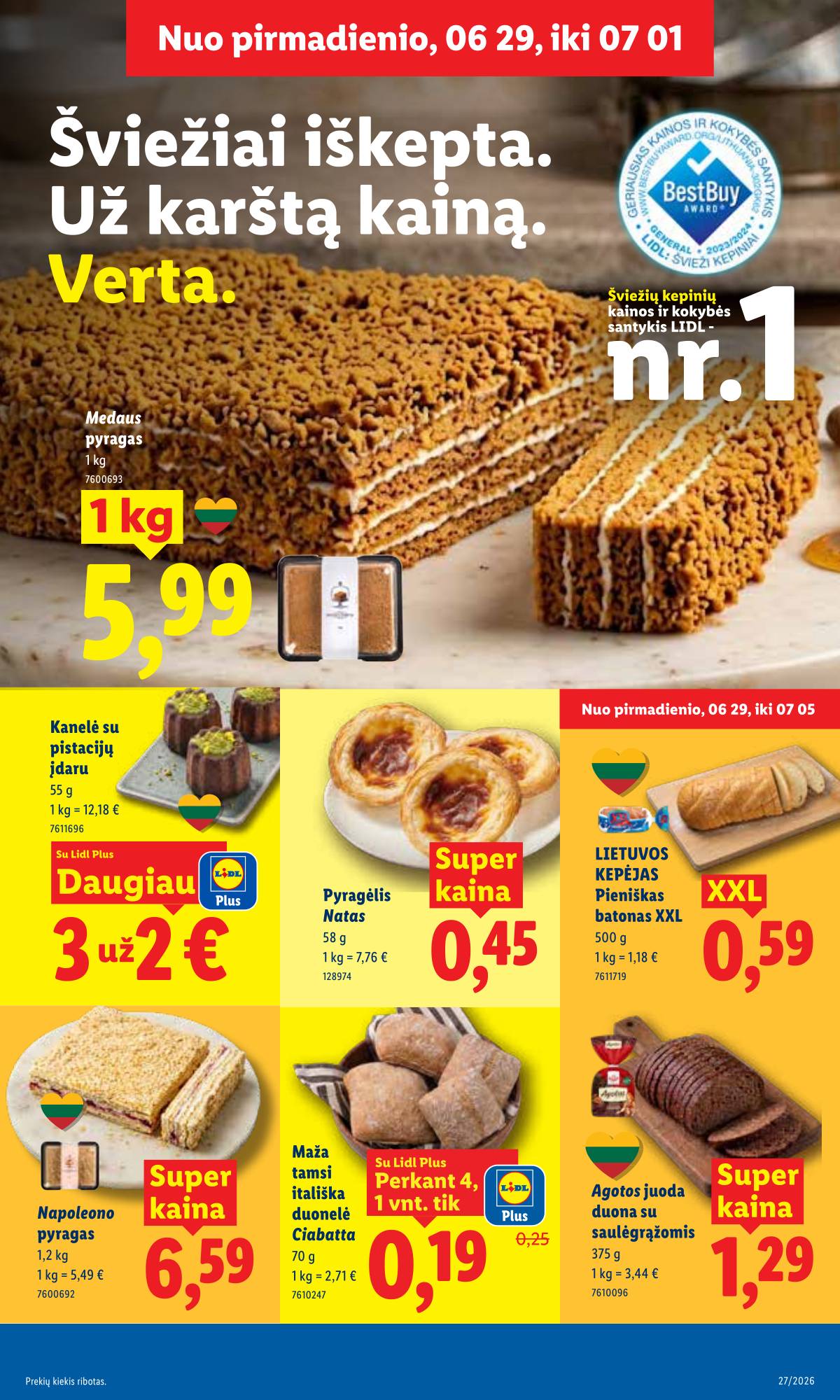 Lidl - LIDL SAVAITĖS Maisto prekių akcijų leidinys 7 puslapis
