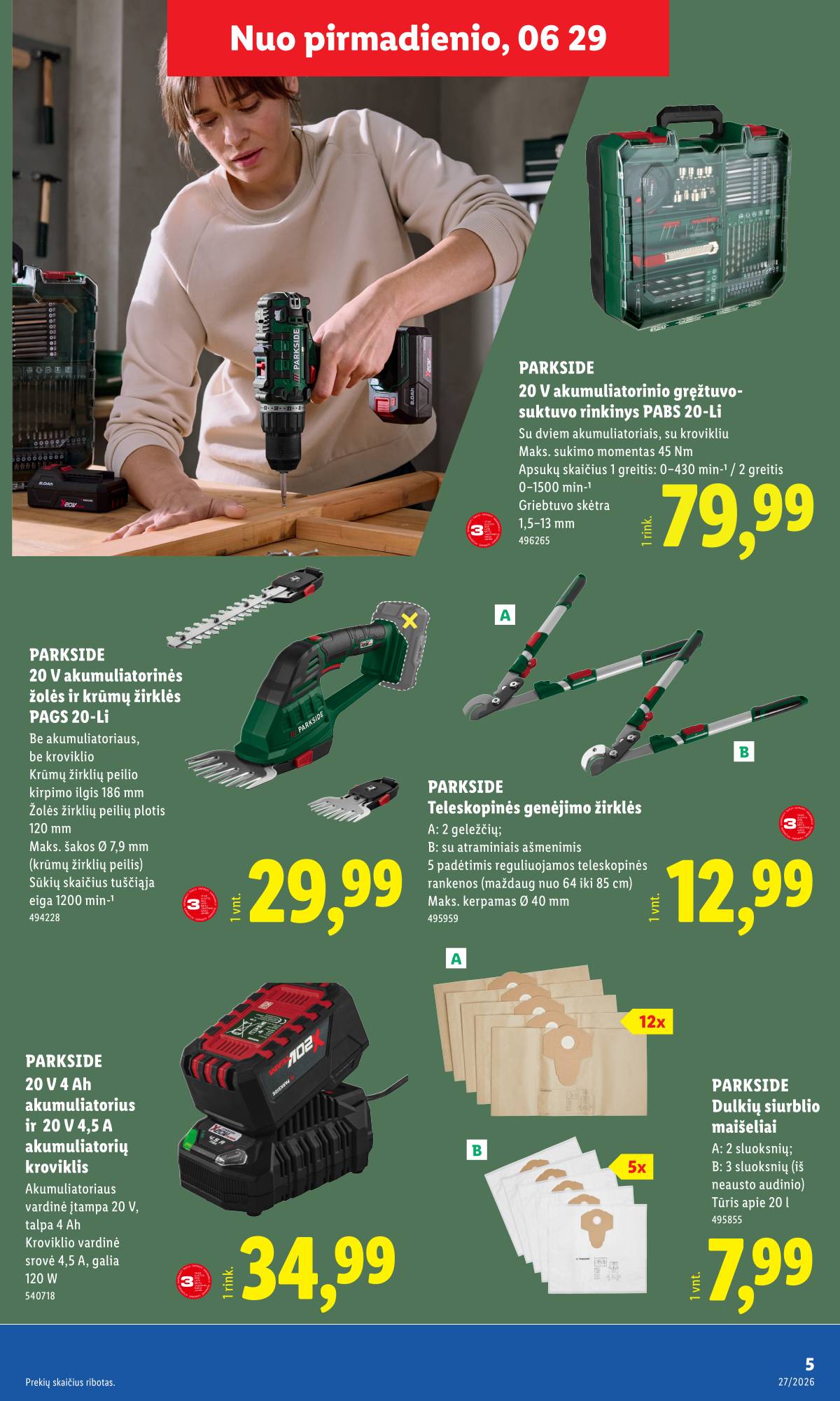 Lidl - LIDL Ne maisto prekių akcijų leidinys 5 puslapis