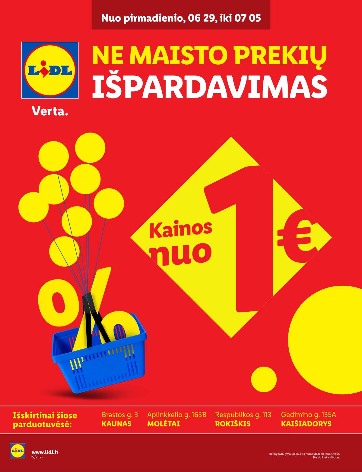Lidl - Keturiose LIDL parduotuvėse! 1 puslapis