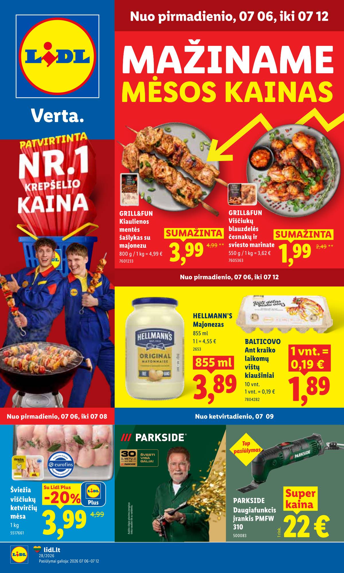 Lidl - LIDL SAVAITĖS Maisto prekių akcijų leidinys 1 puslapis