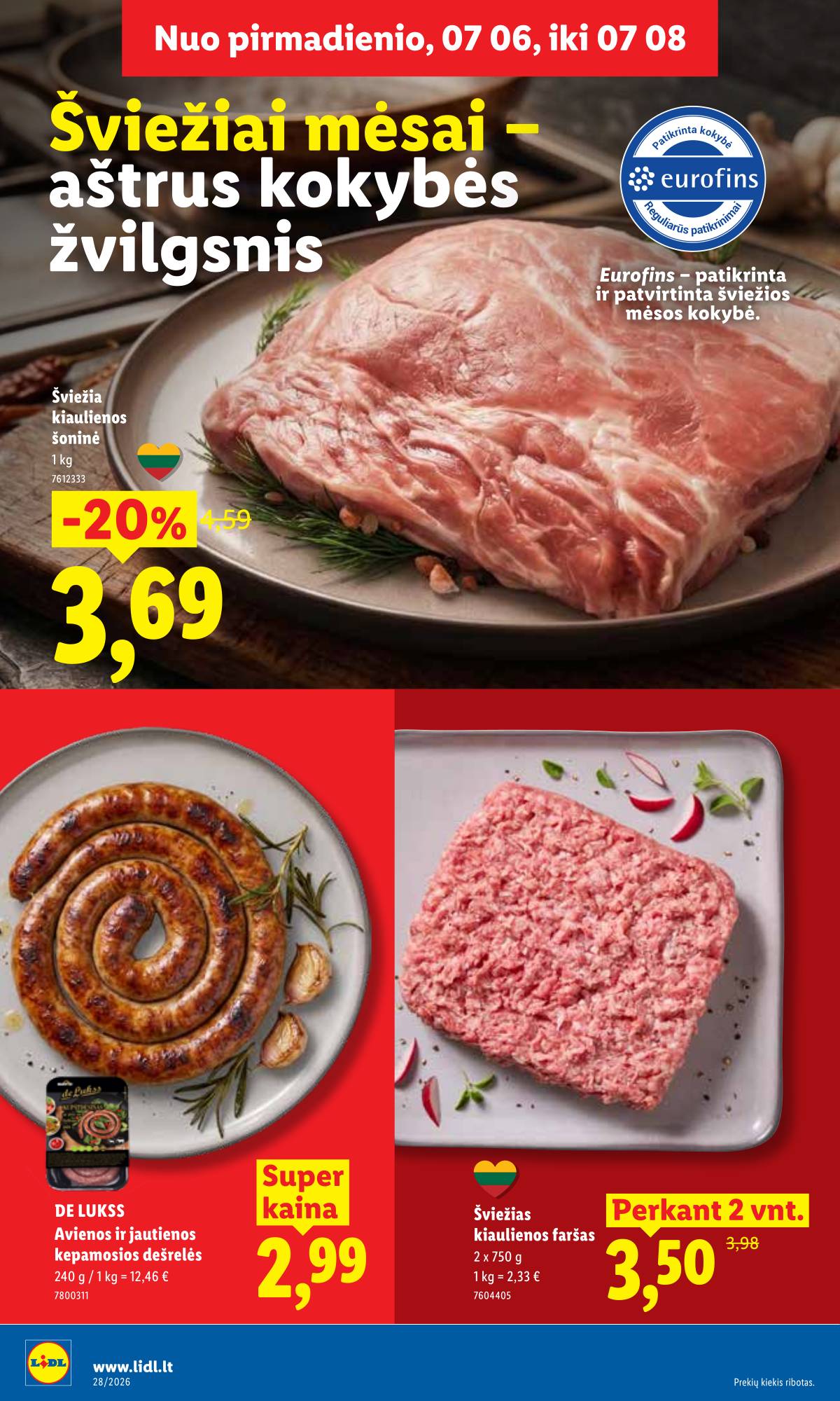 Lidl - LIDL SAVAITĖS Maisto prekių akcijų leidinys 10 puslapis
