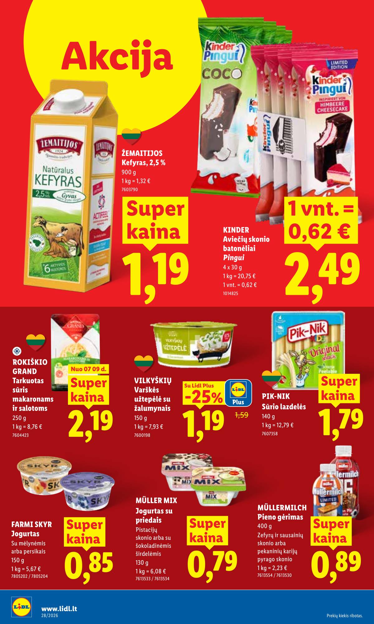 Lidl - LIDL SAVAITĖS Maisto prekių akcijų leidinys 16 puslapis