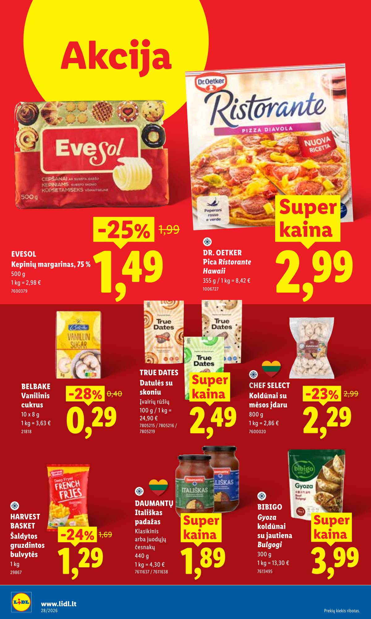 Lidl - LIDL SAVAITĖS Maisto prekių akcijų leidinys 22 puslapis