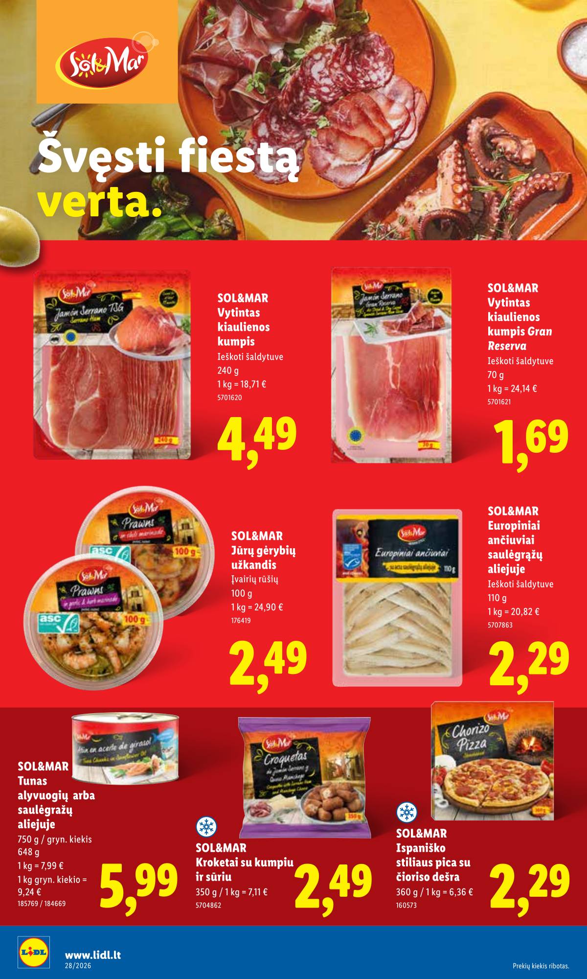 Lidl - LIDL SAVAITĖS Maisto prekių akcijų leidinys 26 puslapis