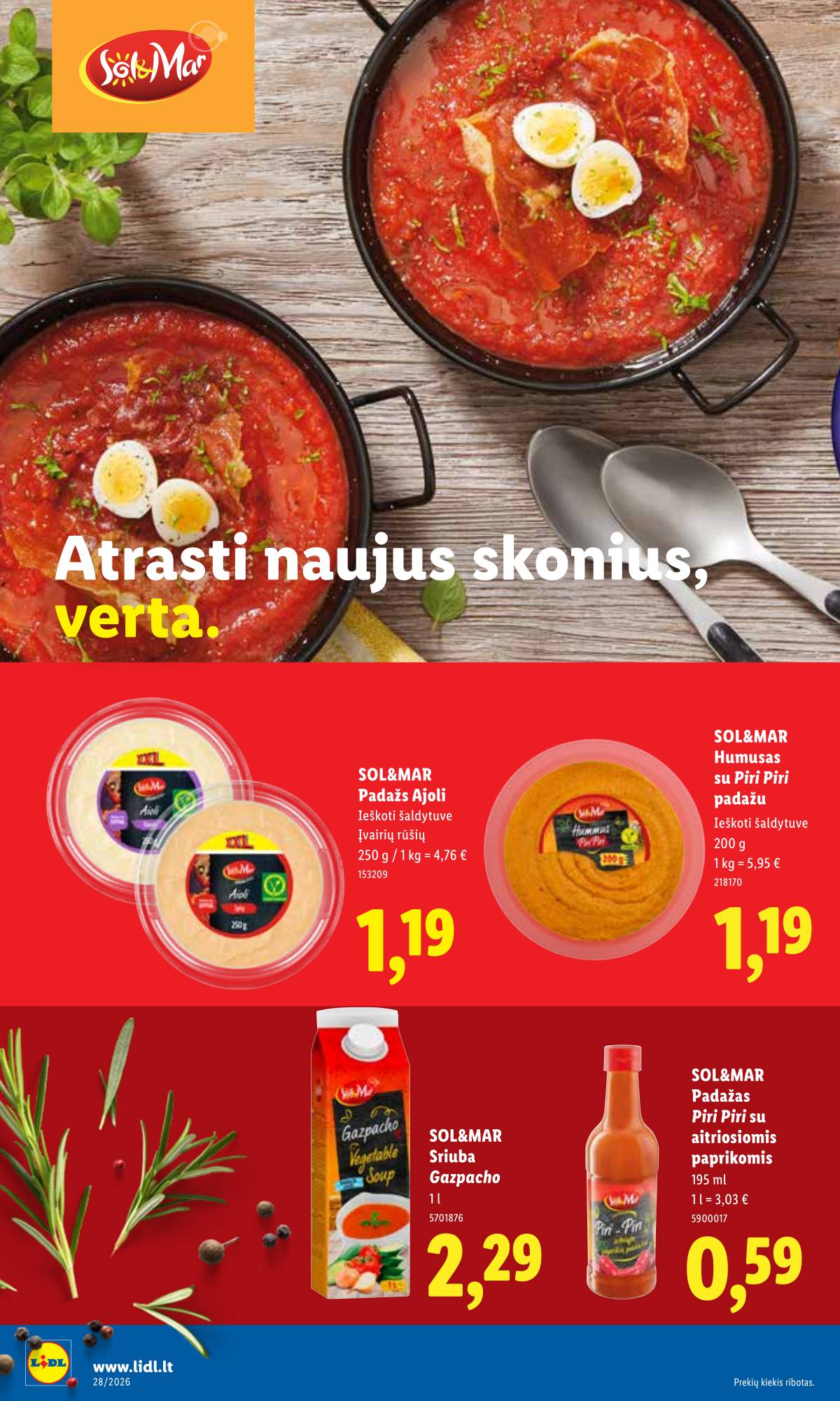 Lidl - LIDL SAVAITĖS Maisto prekių akcijų leidinys 28 puslapis