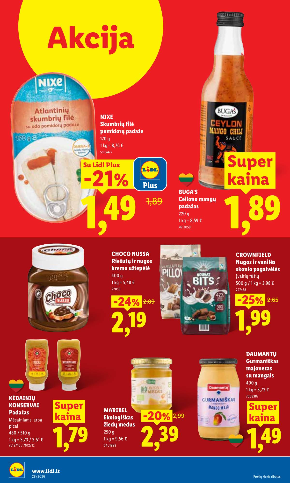 Lidl - LIDL SAVAITĖS Maisto prekių akcijų leidinys 30 puslapis