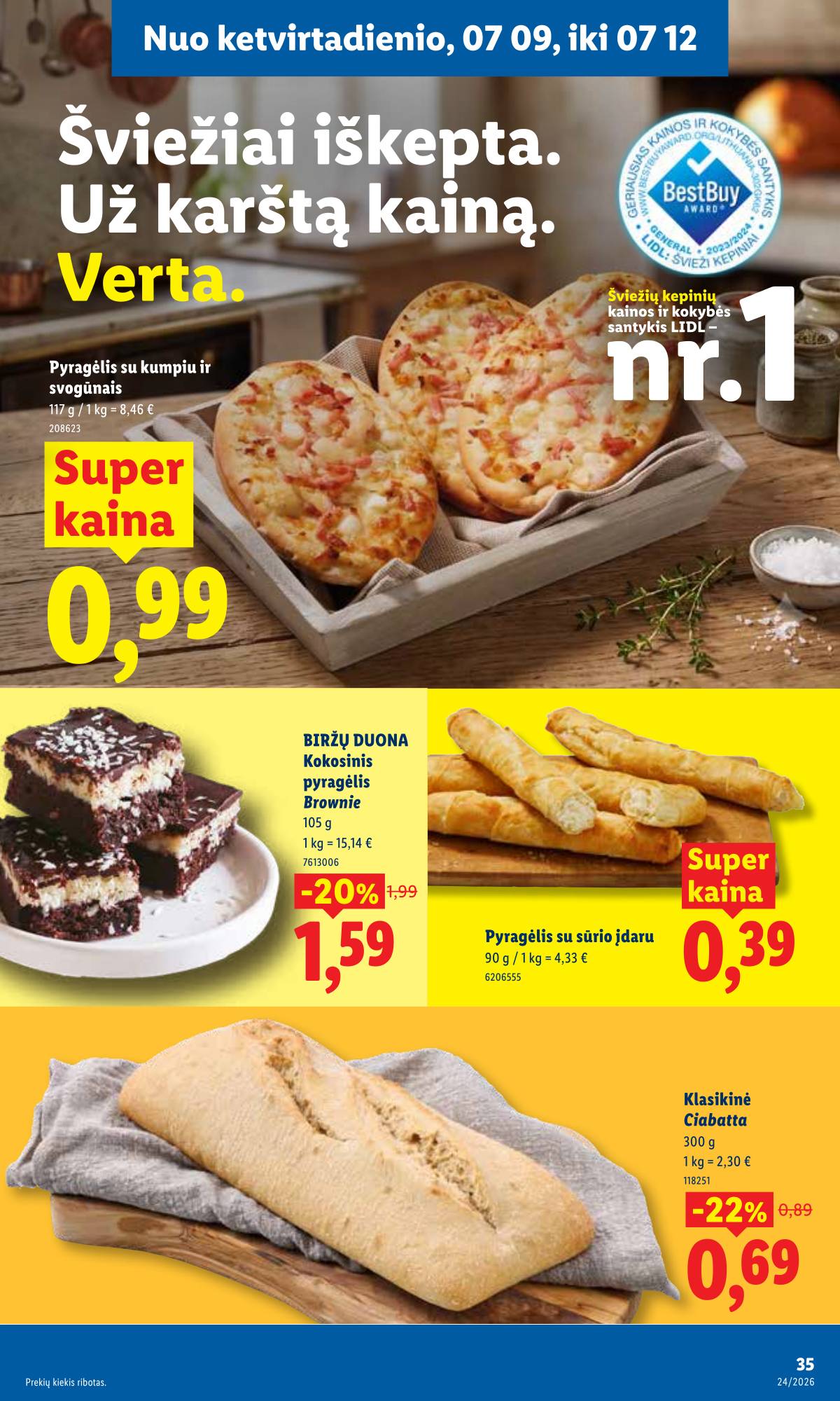 Lidl - LIDL SAVAITĖS Maisto prekių akcijų leidinys 35 puslapis
