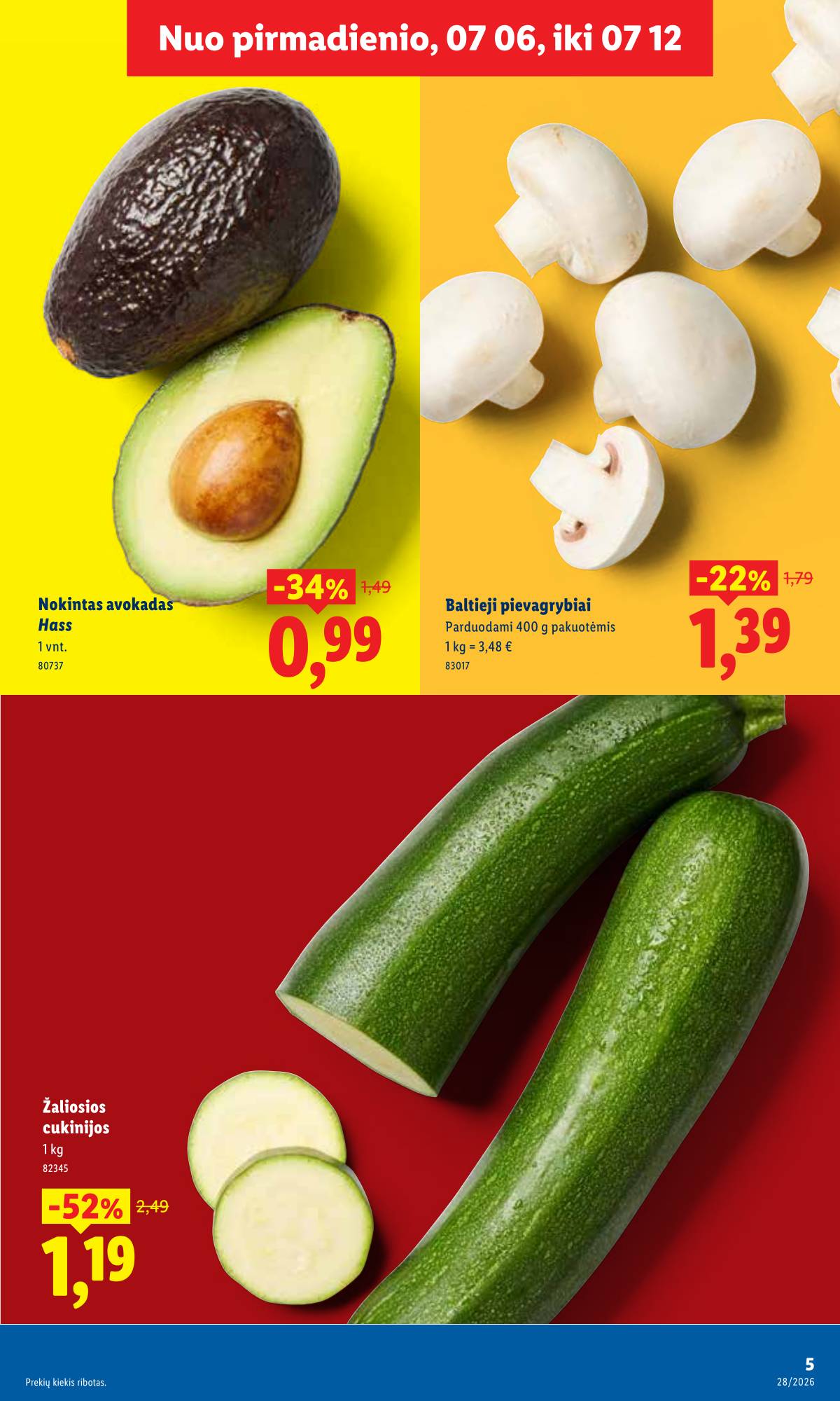 Lidl - LIDL SAVAITĖS Maisto prekių akcijų leidinys 5 puslapis