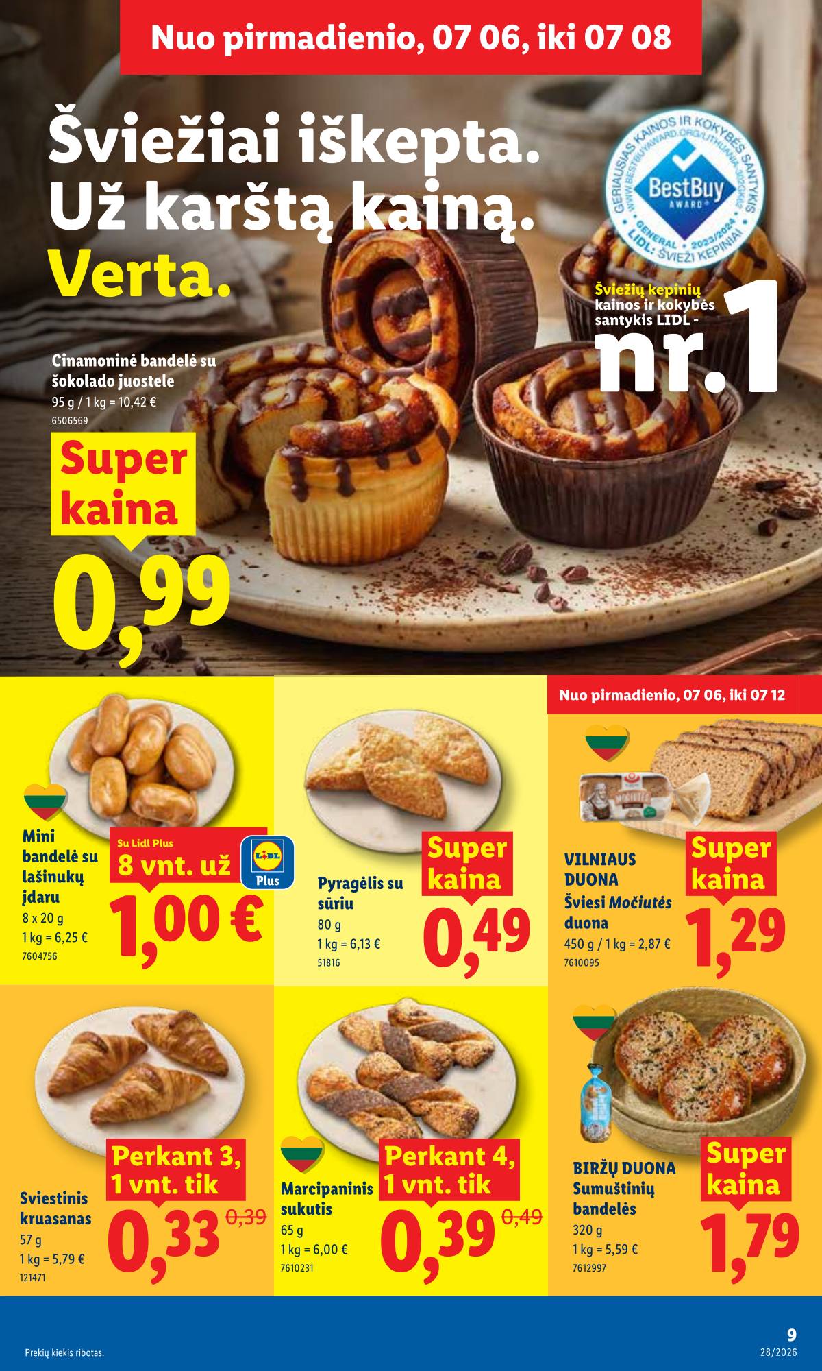 Lidl - LIDL SAVAITĖS Maisto prekių akcijų leidinys 9 puslapis