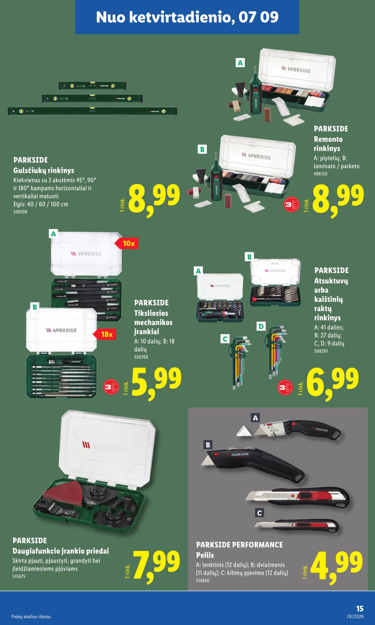 Lidl - LIDL Ne maisto prekių akcijų leidinys 15 puslapis