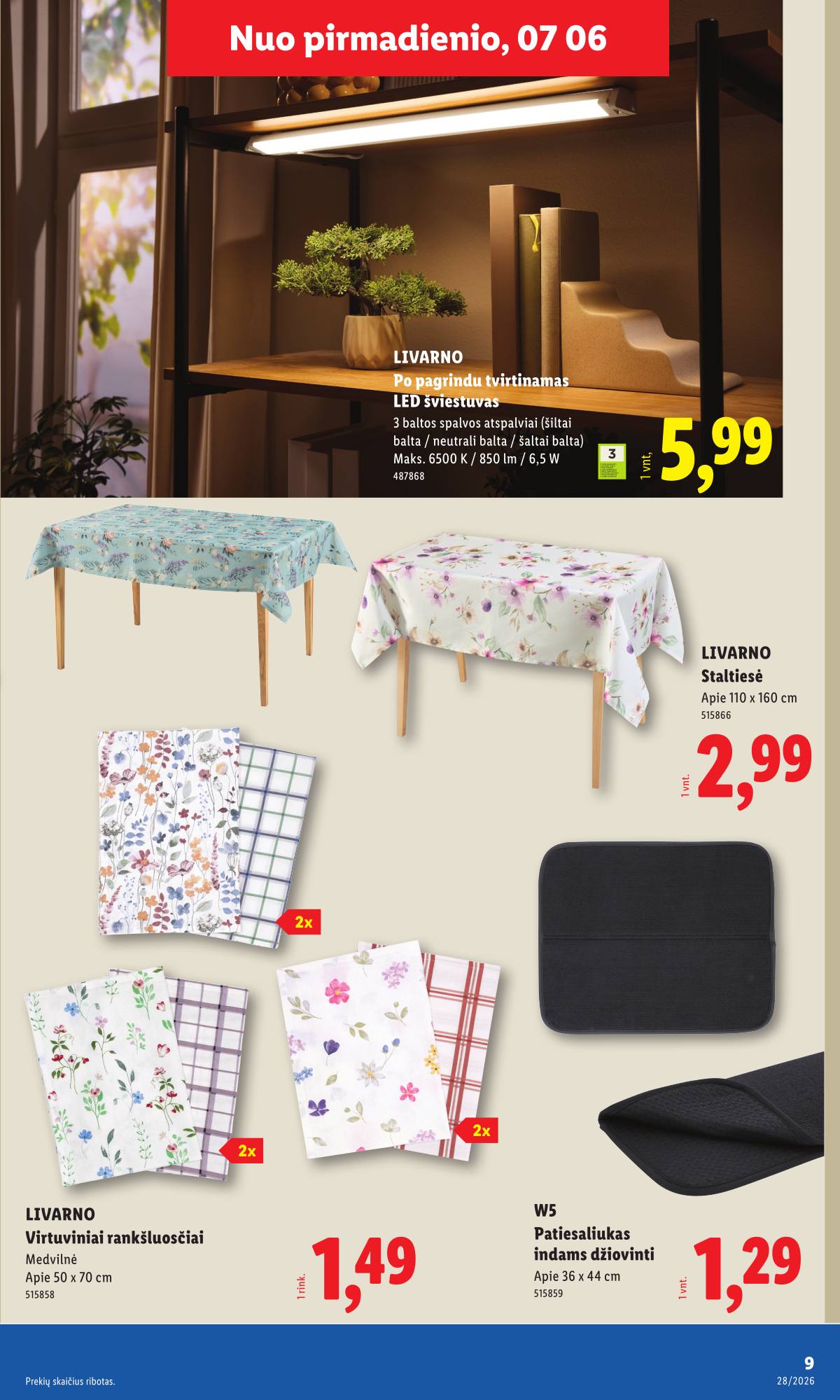 Lidl - LIDL Ne maisto prekių akcijų leidinys 9 puslapis