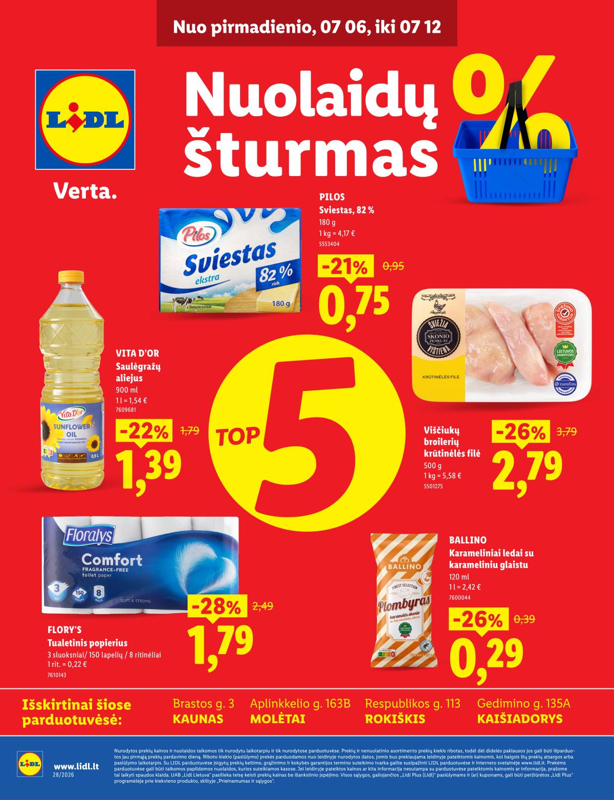 Lidl - Keturiose LIDL parduotuvėse! 1 puslapis