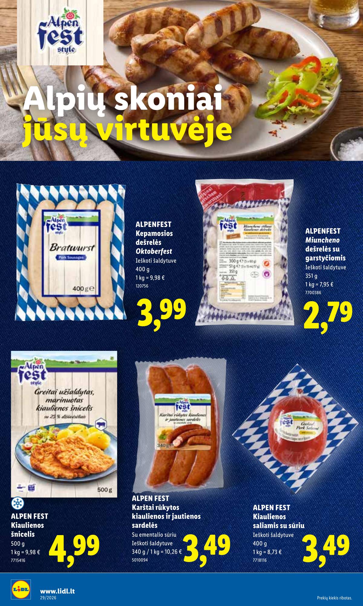 Lidl - LIDL SAVAITĖS Maisto prekių akcijų leidinys 12 puslapis