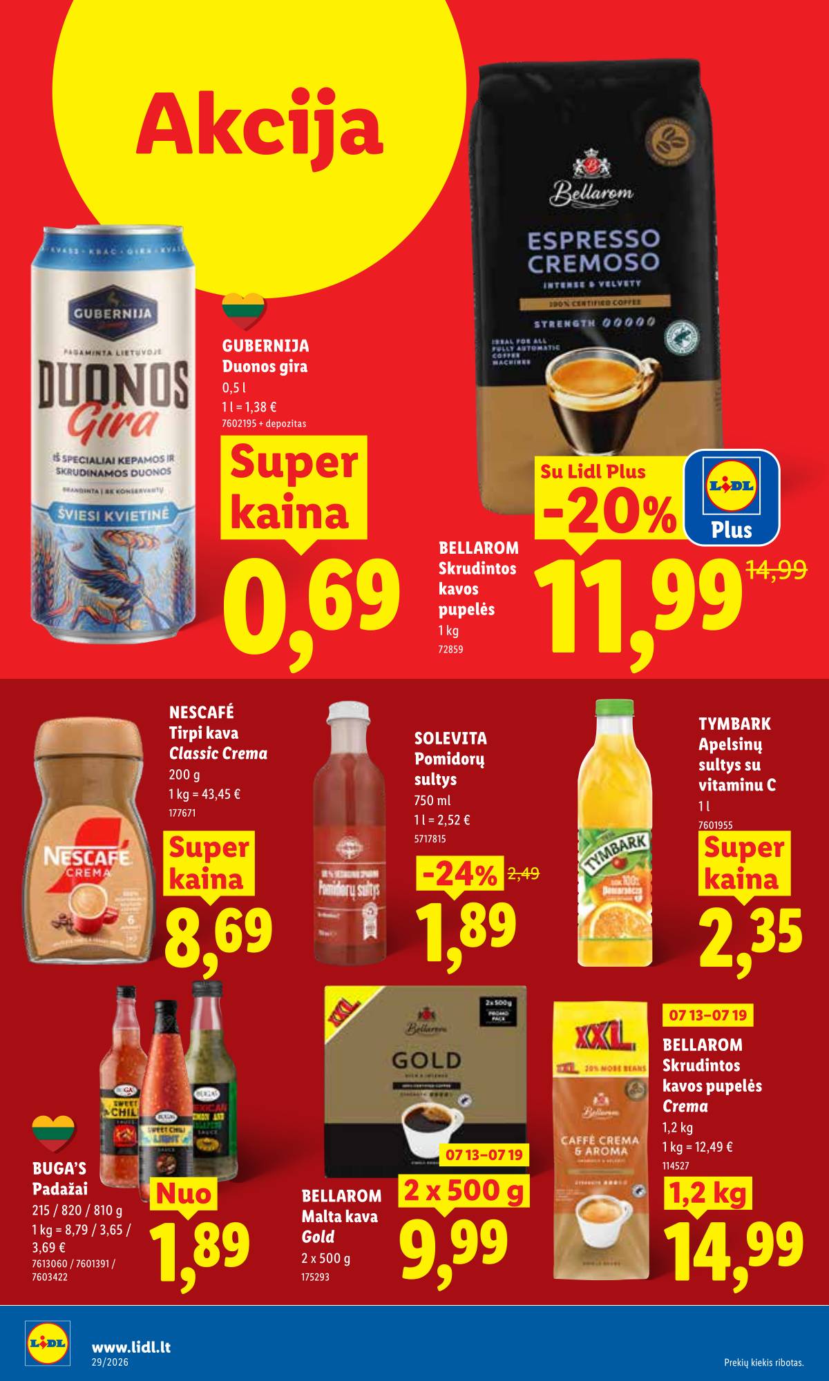 Lidl - LIDL SAVAITĖS Maisto prekių akcijų leidinys 30 puslapis