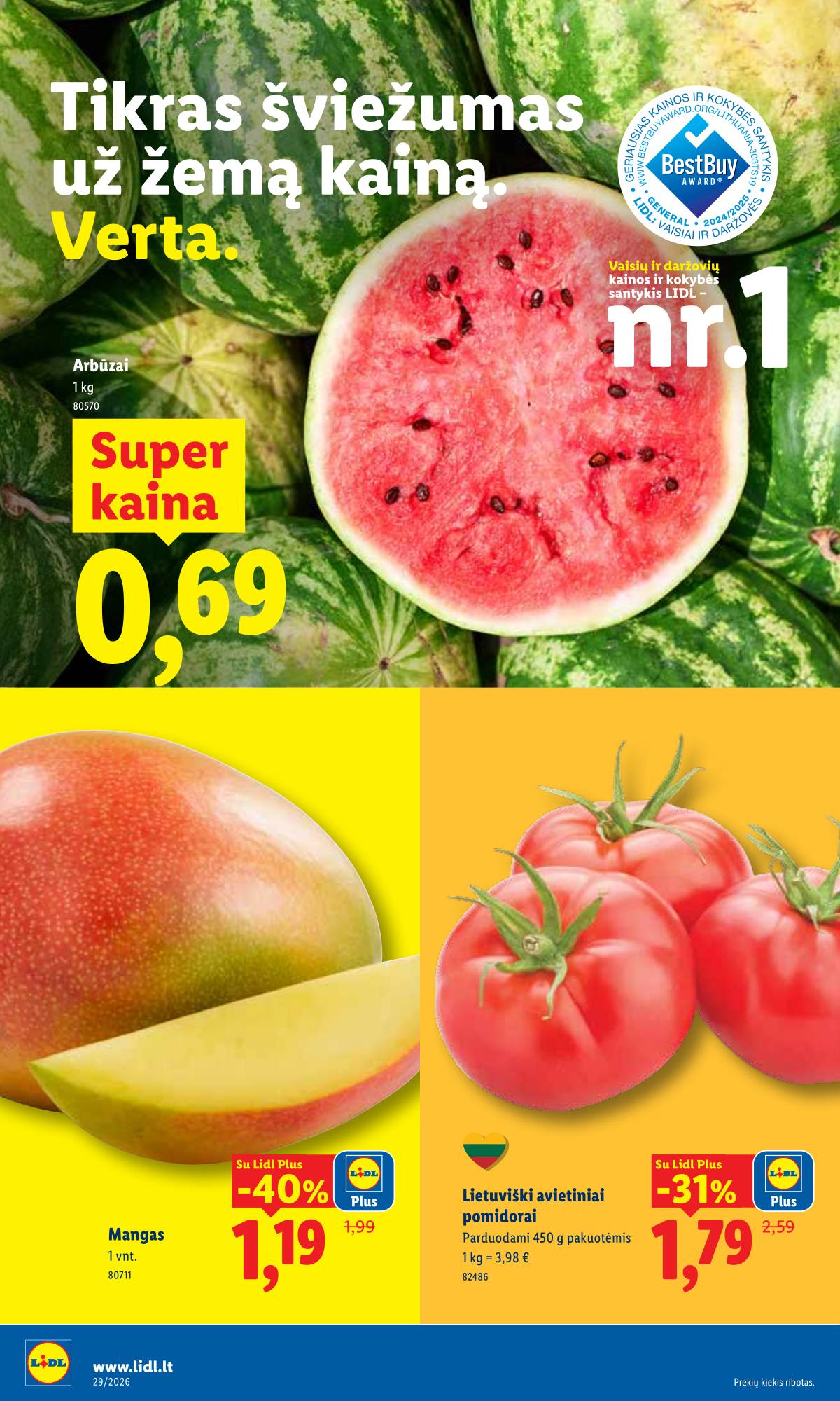 Lidl - LIDL SAVAITĖS Maisto prekių akcijų leidinys 36 puslapis