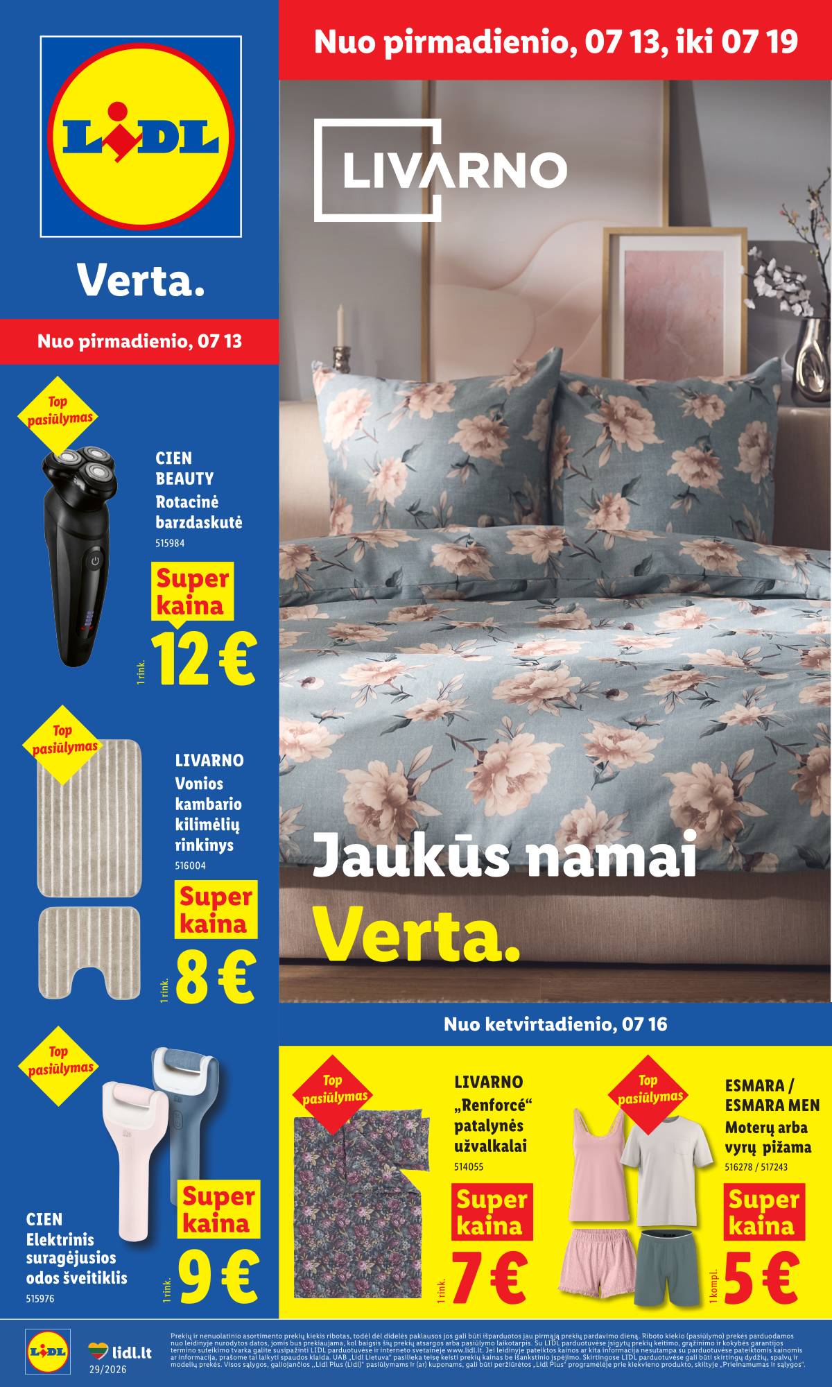 Lidl - LIDL Ne maisto prekių akcijų leidinys 1 puslapis