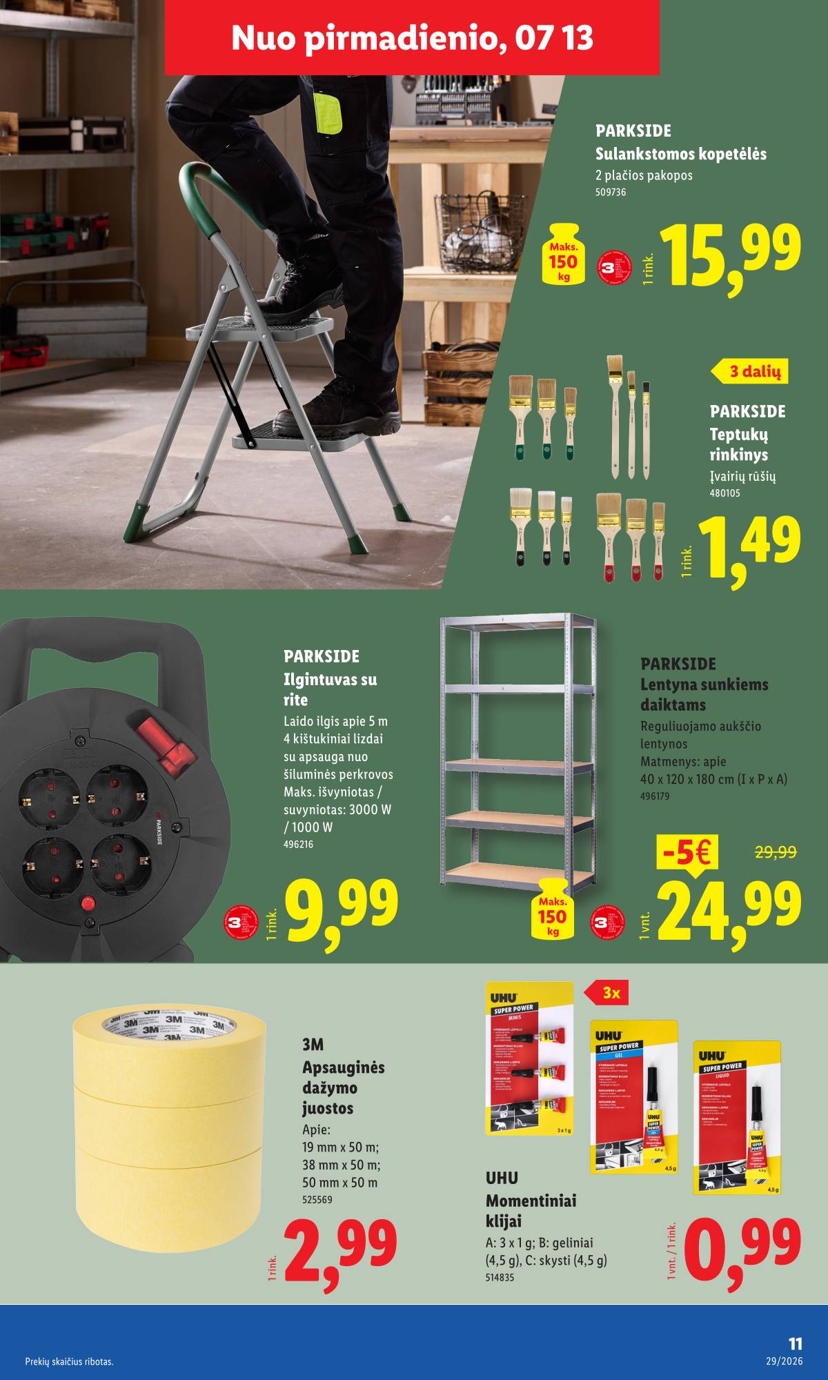 Lidl - LIDL Ne maisto prekių akcijų leidinys 11 puslapis