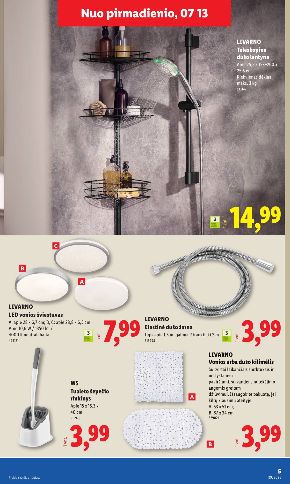 Lidl - LIDL Ne maisto prekių akcijų leidinys 5 puslapis