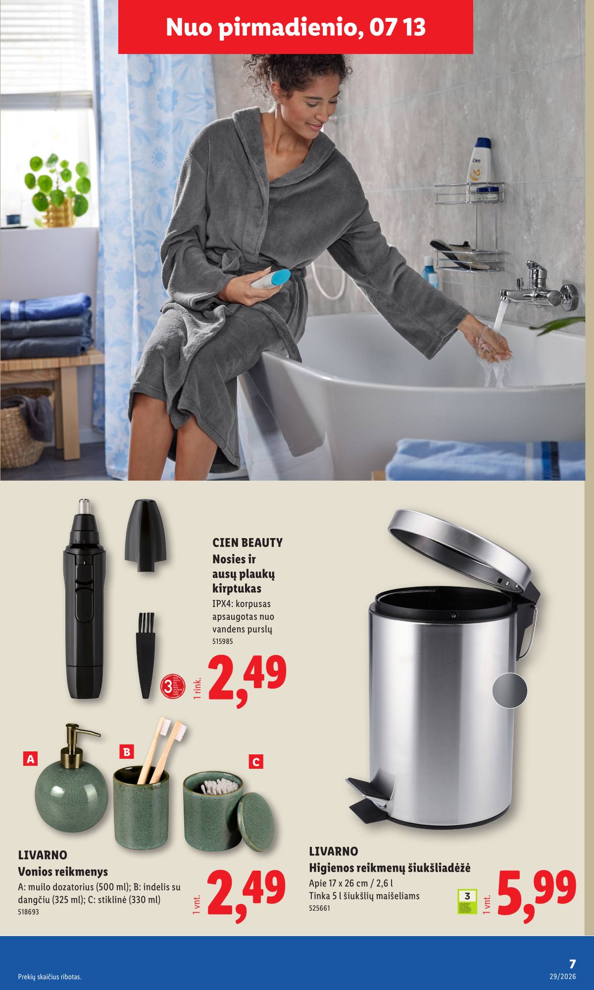 Lidl - LIDL Ne maisto prekių akcijų leidinys 7 puslapis