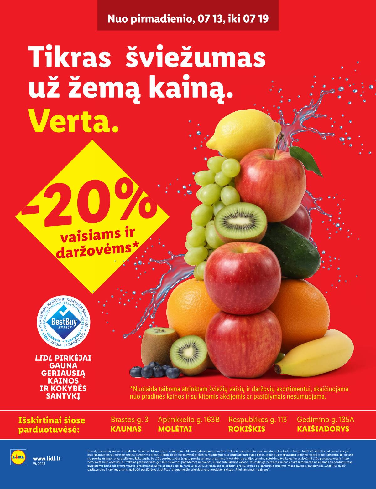 Lidl - Keturiose LIDL parduotuvėse! 1 puslapis