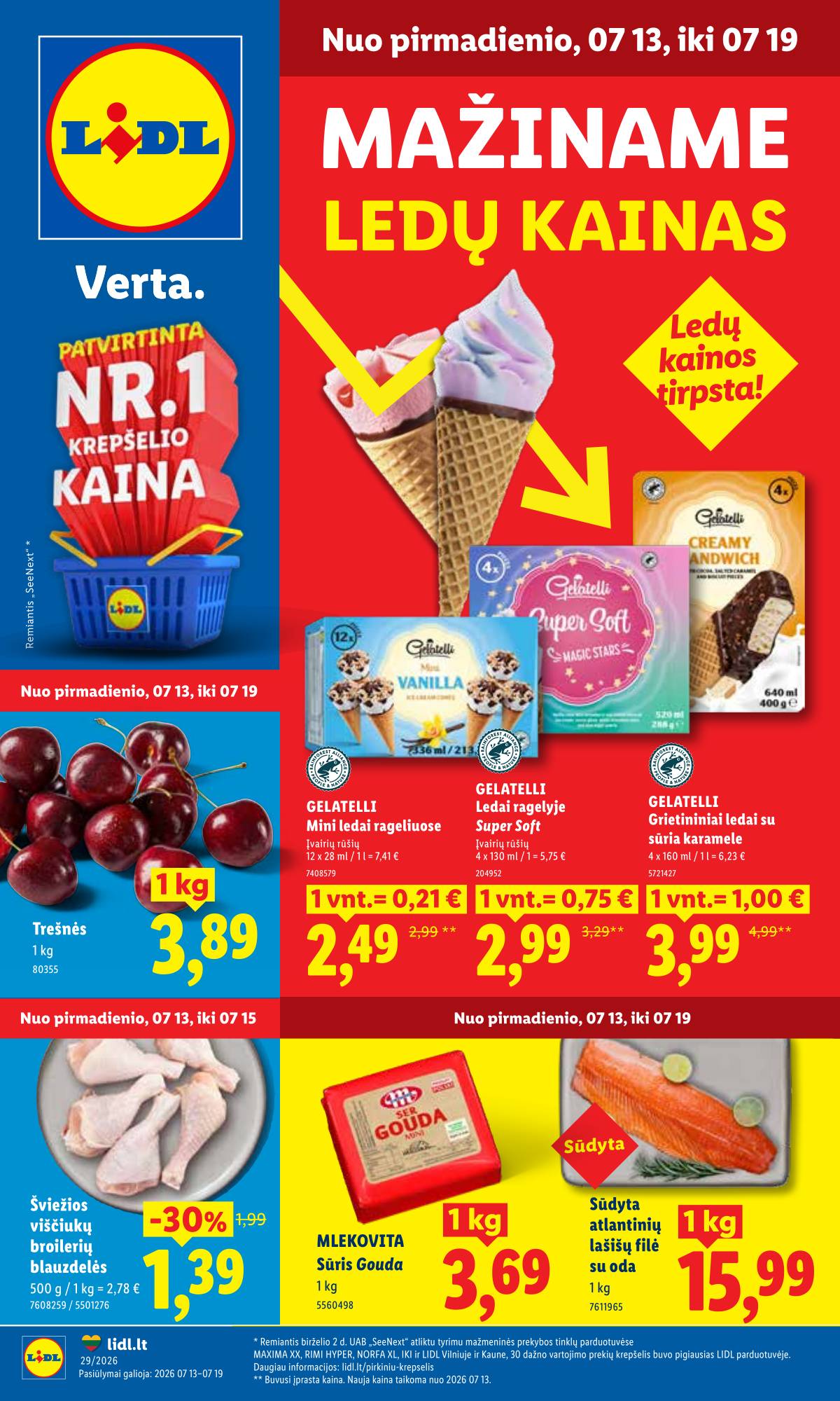 Lidl - LIDL SAVAITĖS Maisto prekių akcijų leidinys 1 puslapis