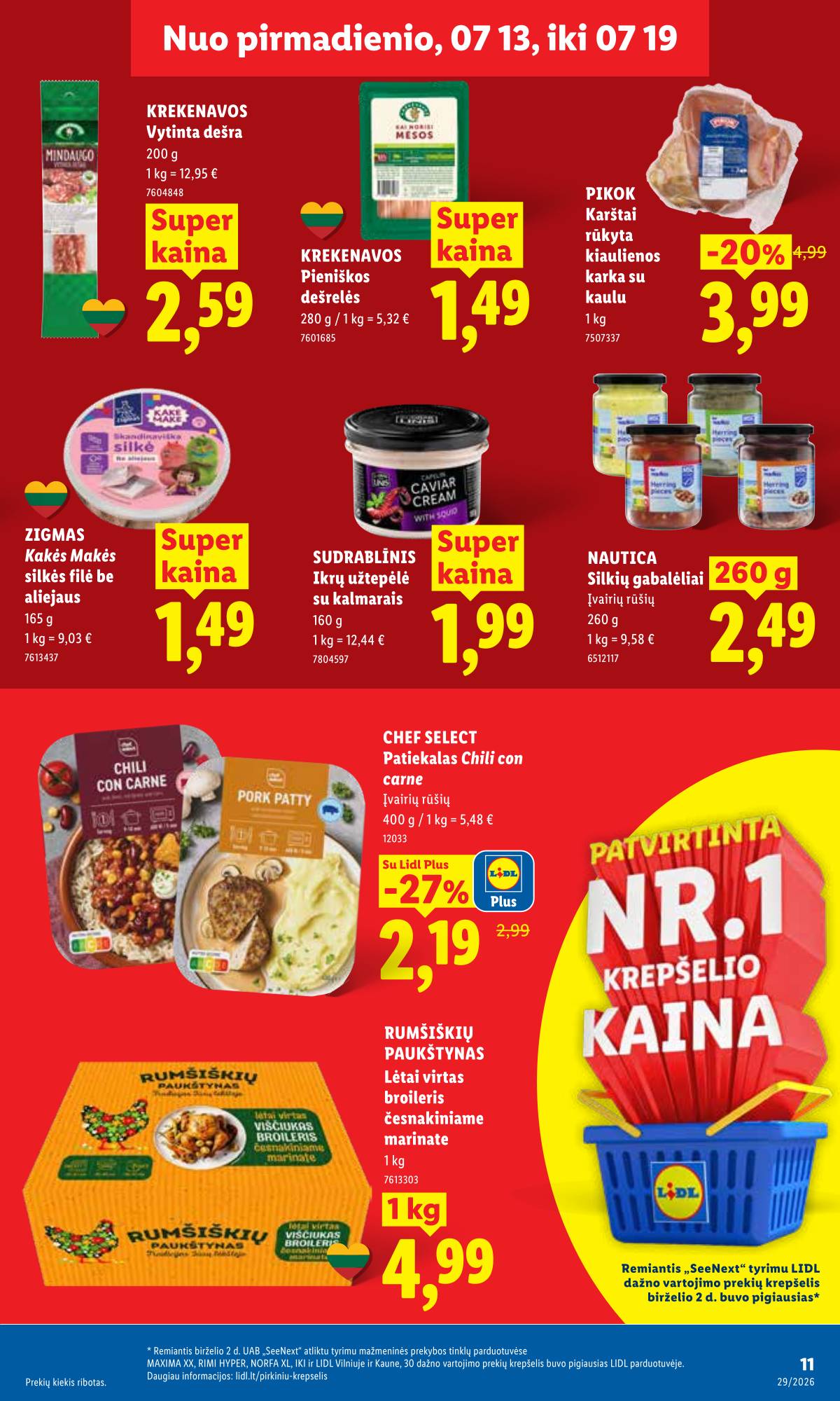 Lidl - LIDL SAVAITĖS Maisto prekių akcijų leidinys 11 puslapis