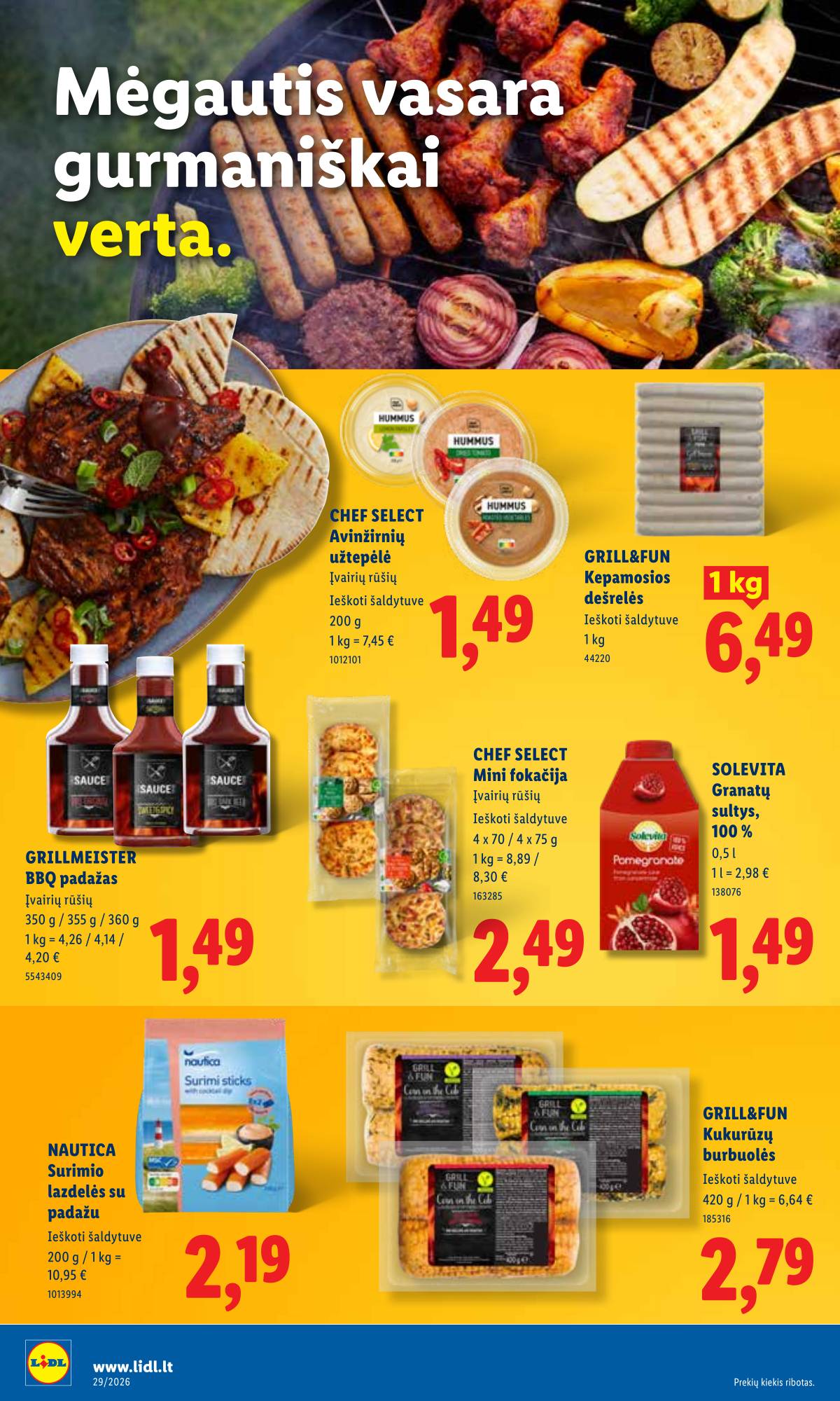 Lidl - LIDL SAVAITĖS Maisto prekių akcijų leidinys 12 puslapis