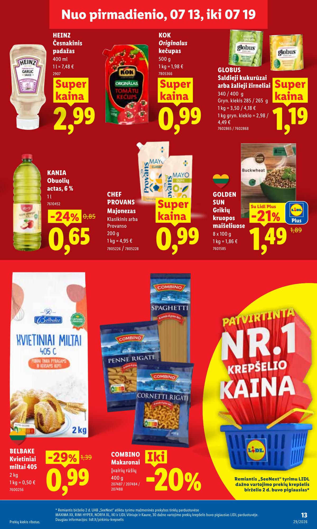 Lidl - LIDL SAVAITĖS Maisto prekių akcijų leidinys 13 puslapis