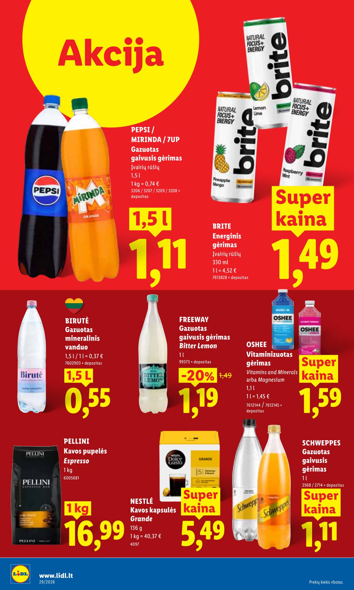 Lidl - LIDL SAVAITĖS Maisto prekių akcijų leidinys 16 puslapis