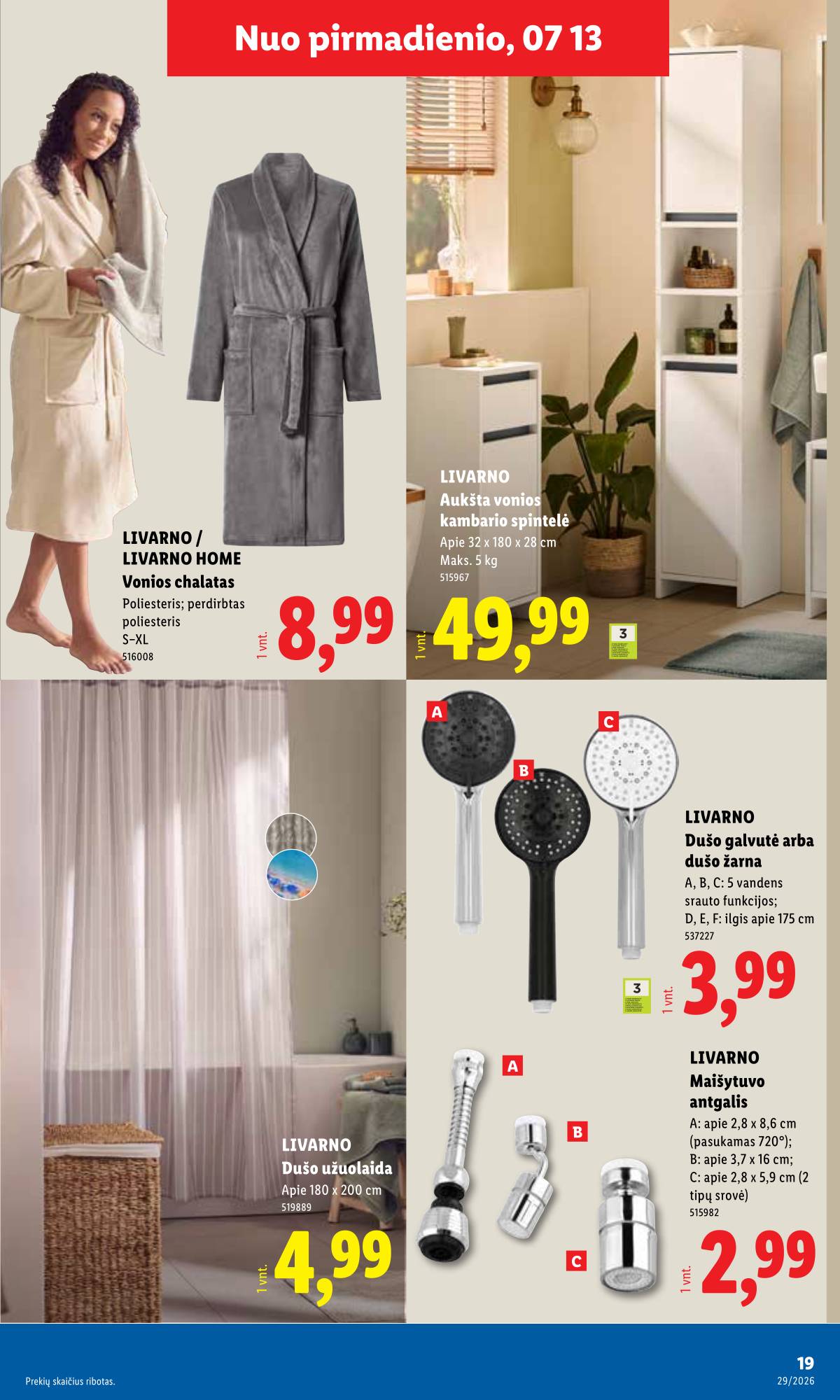 Lidl - LIDL SAVAITĖS Maisto prekių akcijų leidinys 19 puslapis