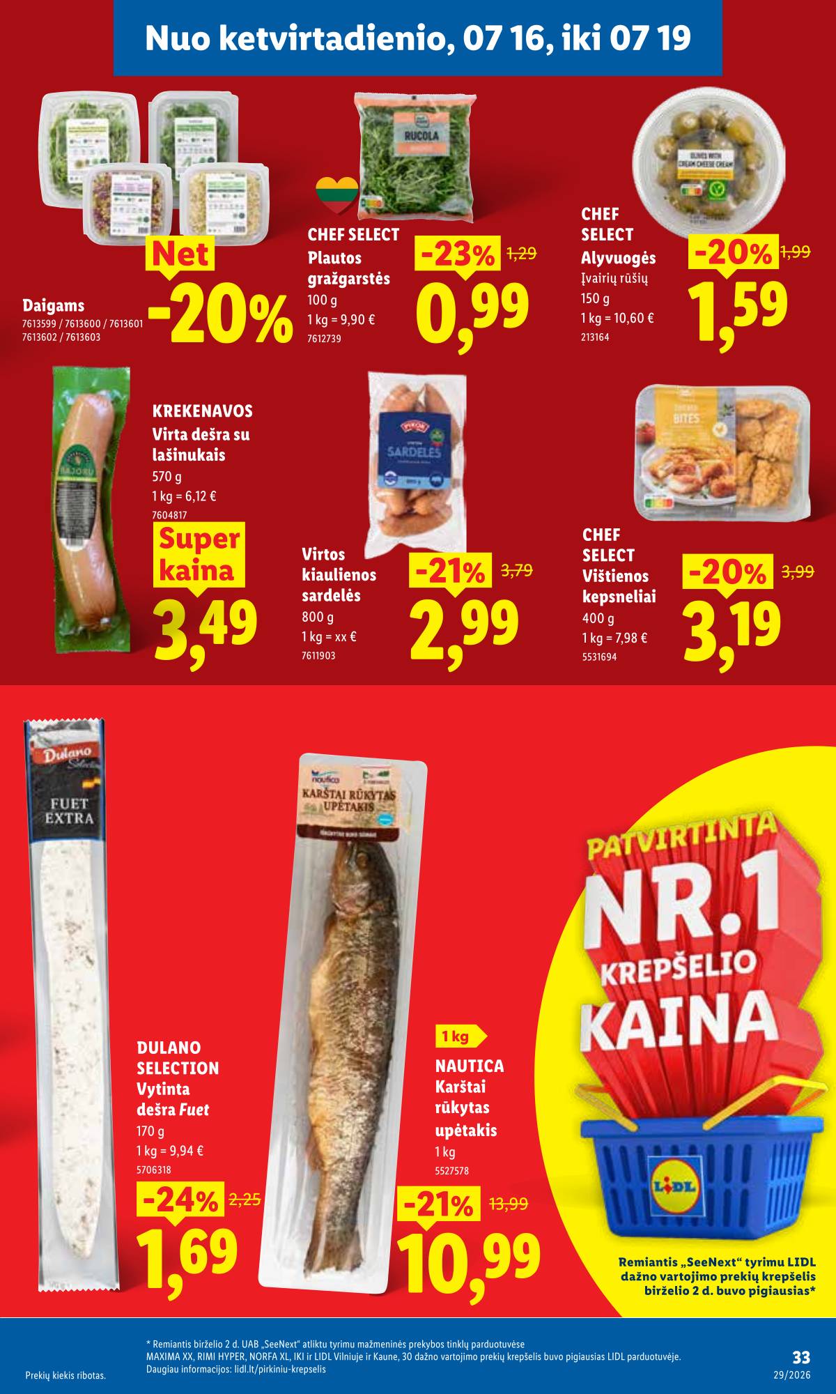 Lidl - LIDL SAVAITĖS Maisto prekių akcijų leidinys 33 puslapis