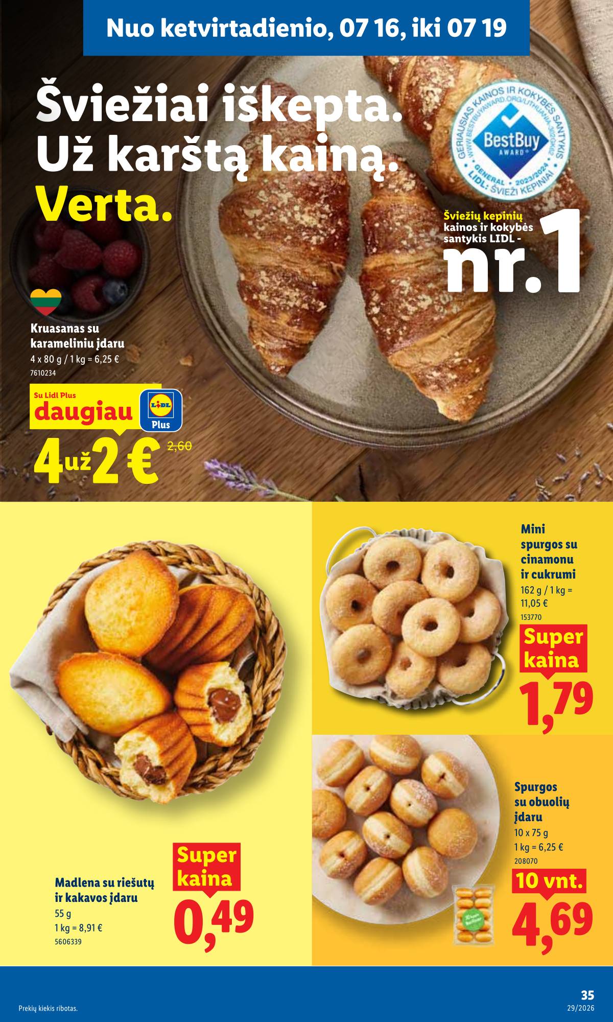 Lidl - LIDL SAVAITĖS Maisto prekių akcijų leidinys 35 puslapis