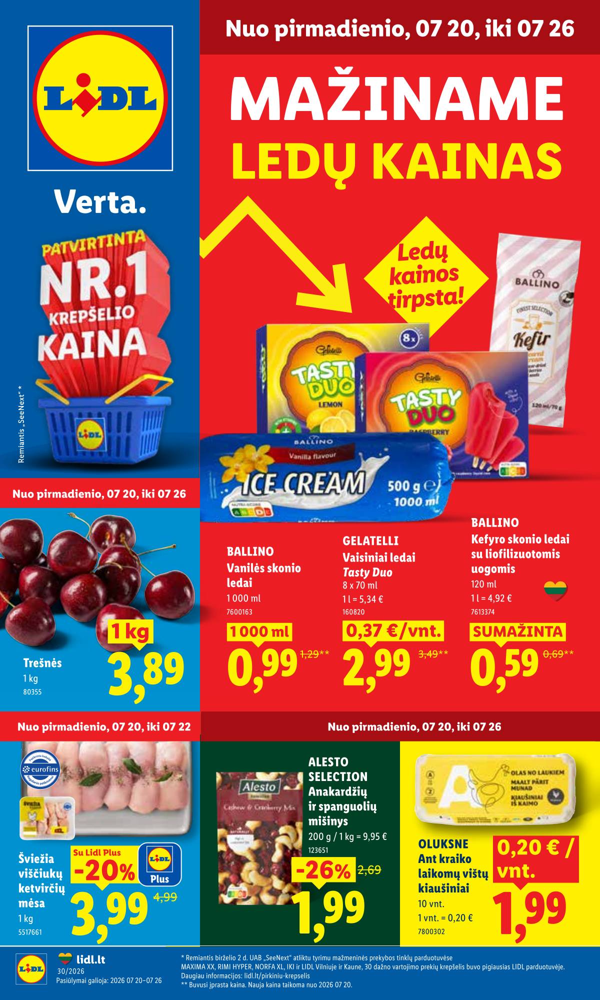 Lidl - LIDL SAVAITĖS Maisto prekių akcijų leidinys 1 puslapis