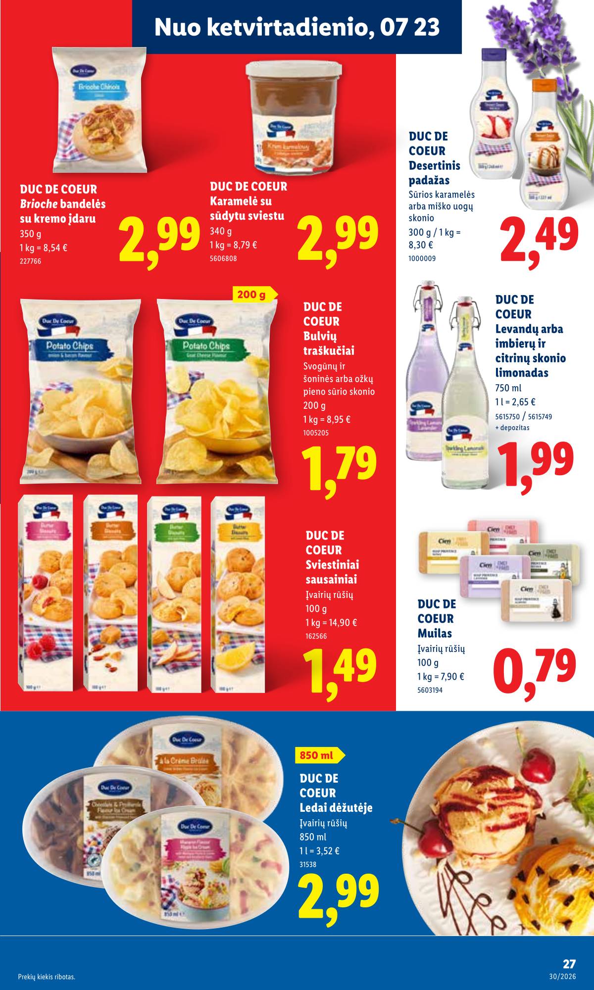 Lidl - LIDL SAVAITĖS Maisto prekių akcijų leidinys 33 puslapis